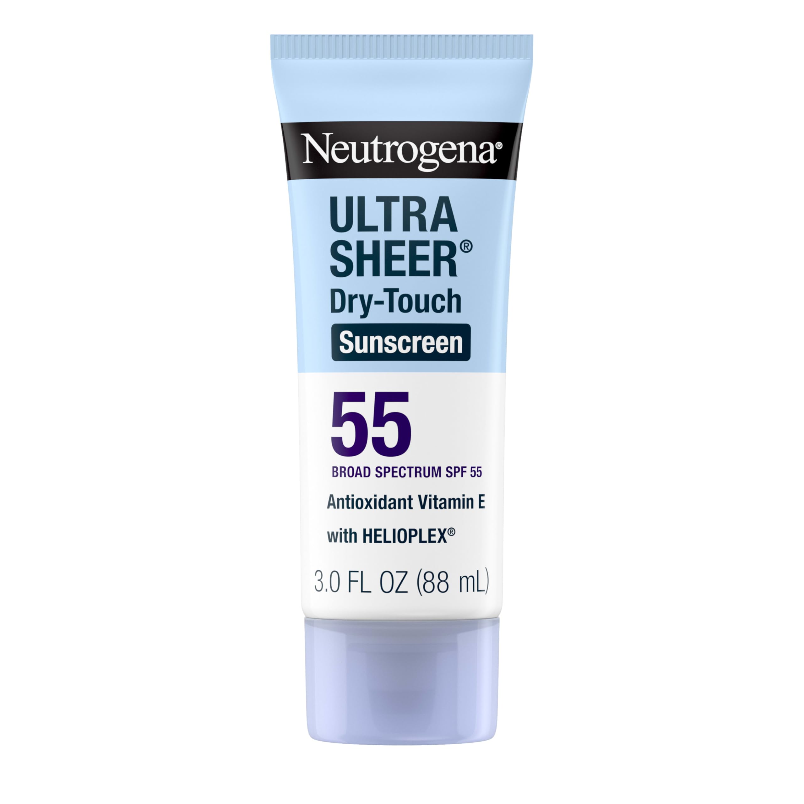 Neutrogena Ultra Sheer Dry-Touch Sunscreen For Face & Body, SPF 45 Broad Spectrum UVA/UVB Protection, Lightweight Water Resistant & Non-Greasy, Travel Size Sunscreen, 3 fl. oz 2 pack