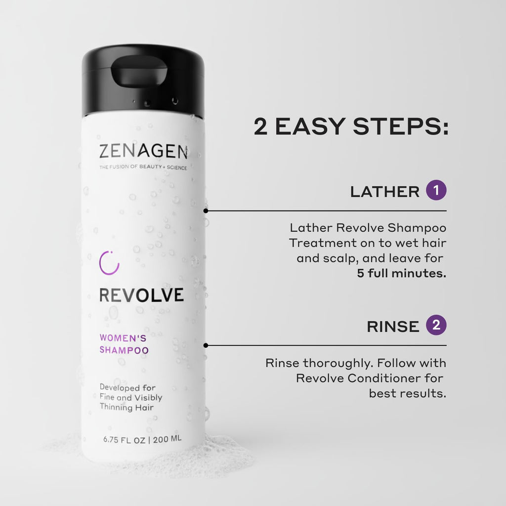 ZENAGEN Revolve Women's Trio Kit | Shampoo + Conditioner + Densifying for Fine & Visibly Thinning Hair, Supports Hair Strength & Growth, 1 ea