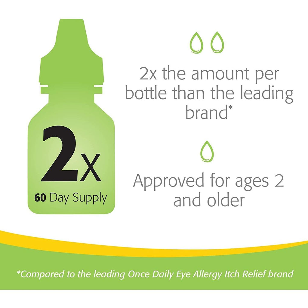Lastacaft Once Daily Eye Allergy Itch Relief Drops, 0.17 fl oz (5 mL), 1 Count
