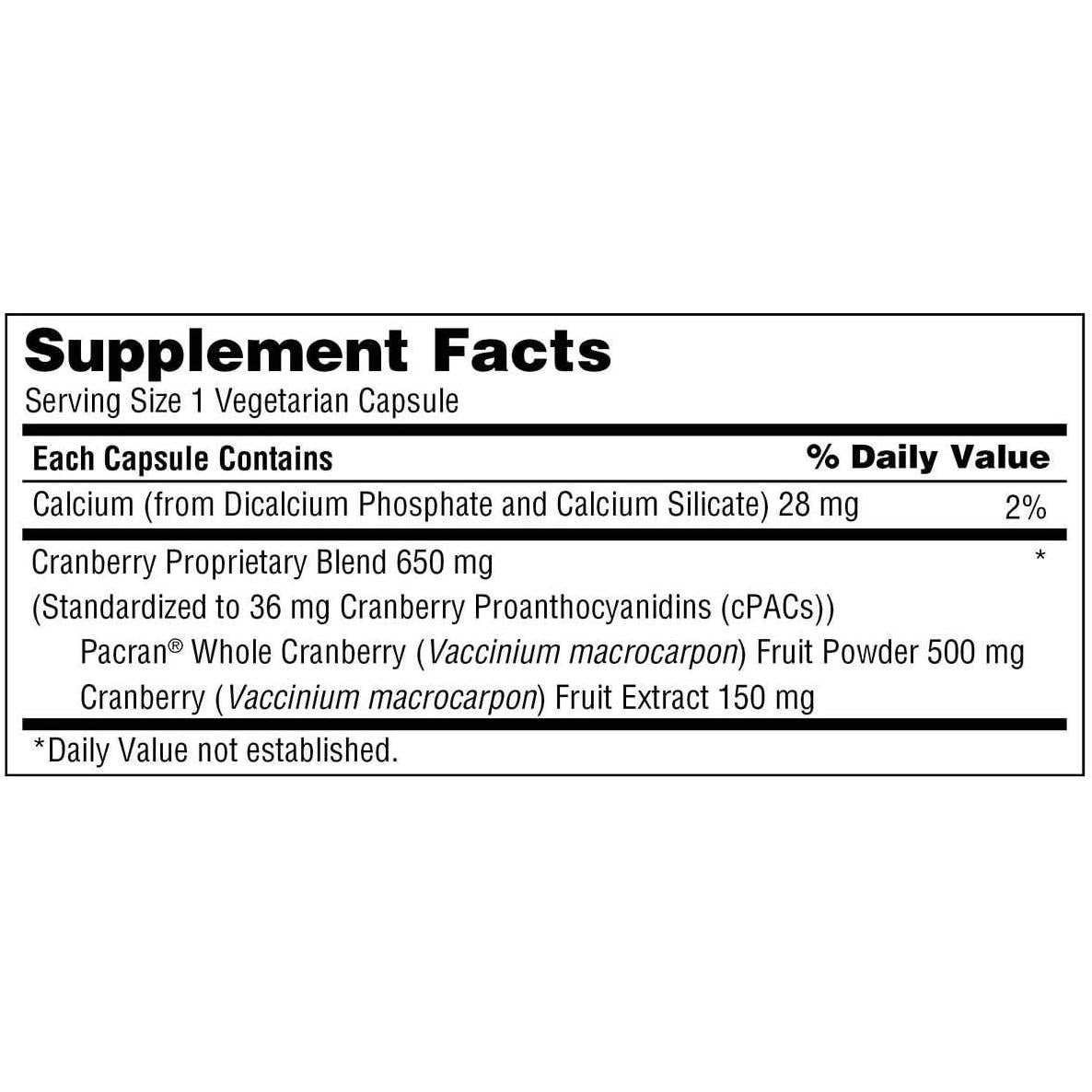 trunature Cranberry 650 mg, 140 Vegetarian Capsules (2 Pack)