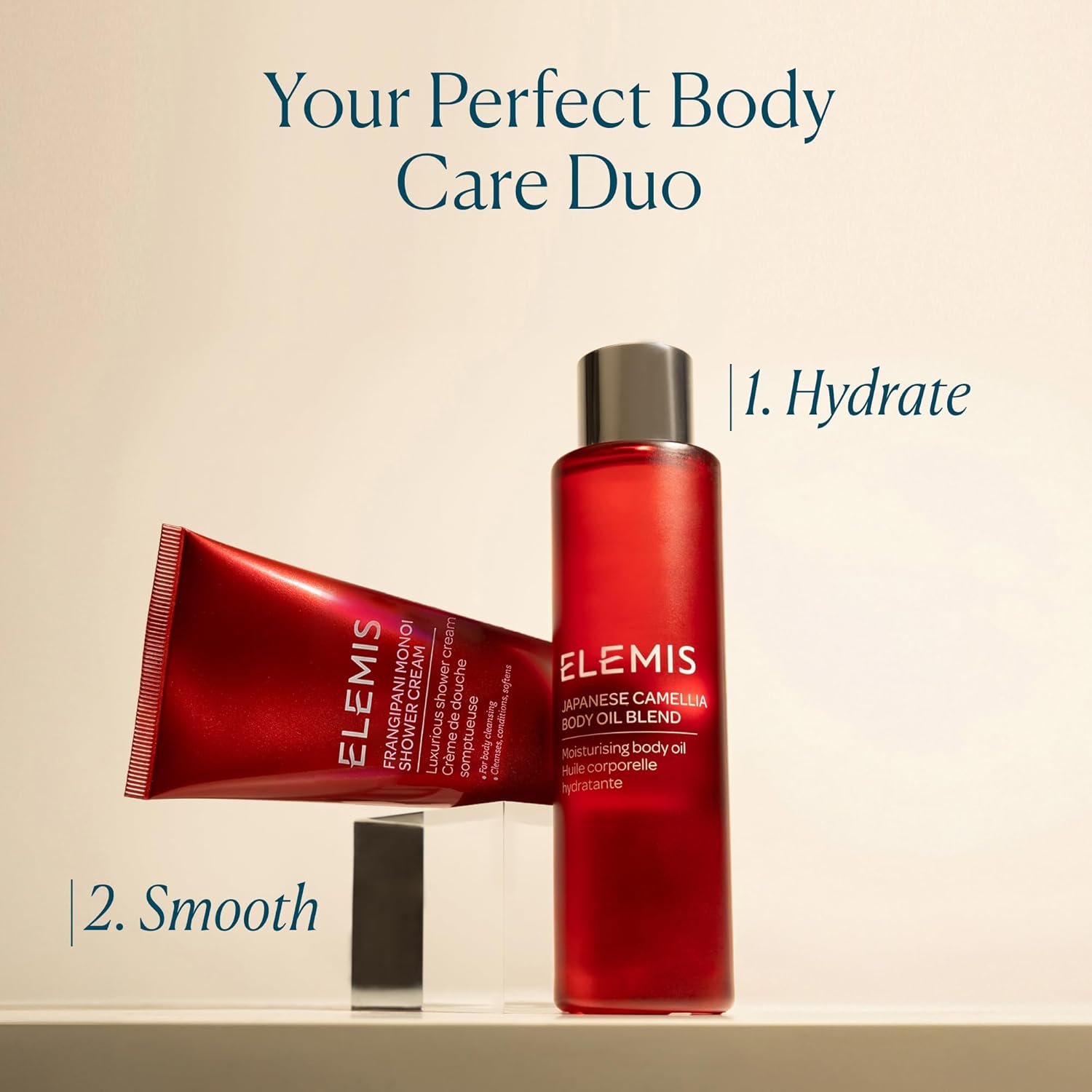 ELEMIS Japanese Camellia Body Oil Blend | Luxuriously Lightweight Body Oil Nourishes, Conditions, and Softens Pregnant and Postpartum Skin | 100 mL