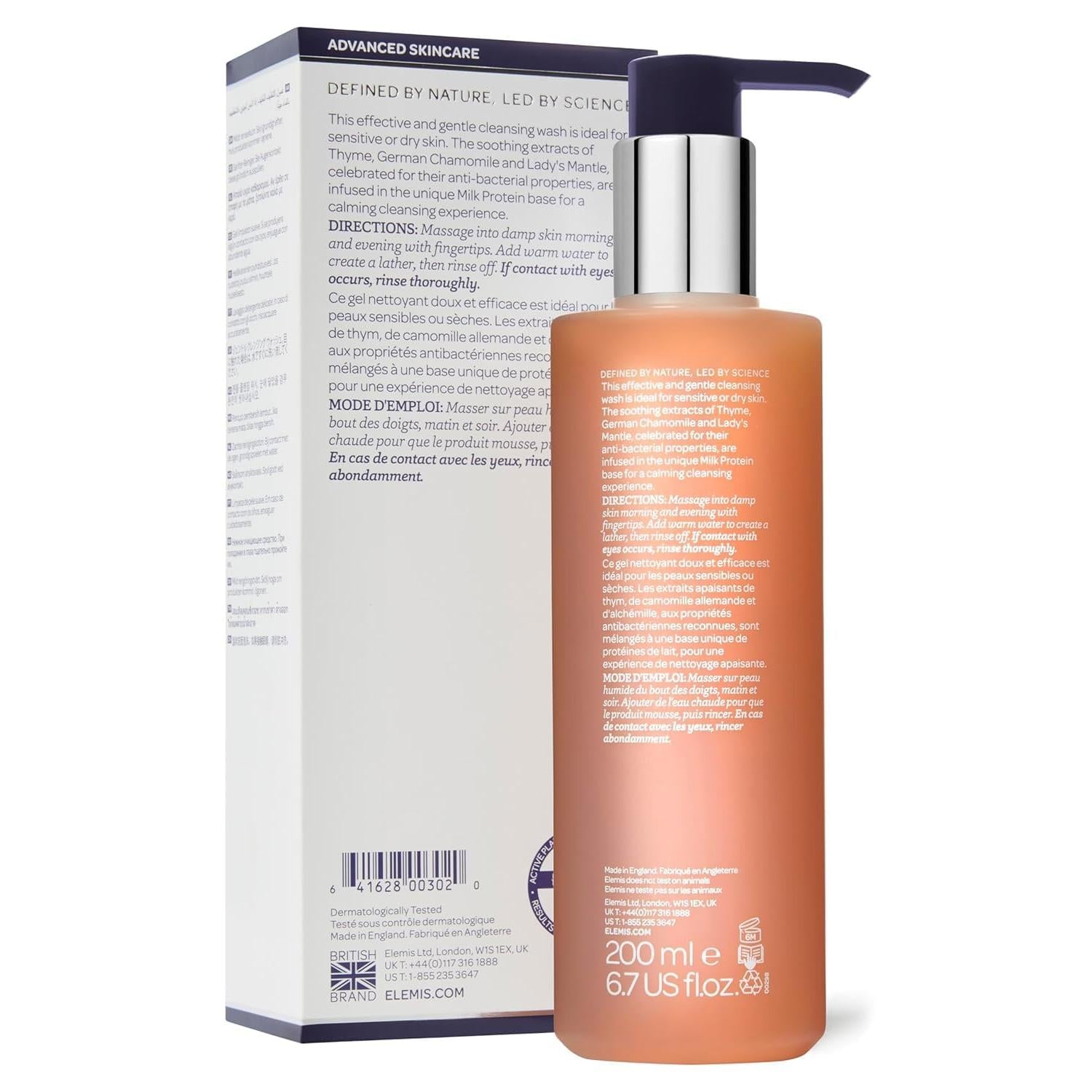 ELEMIS Sensitive Cleansing Wash, 6.76 Fl Oz