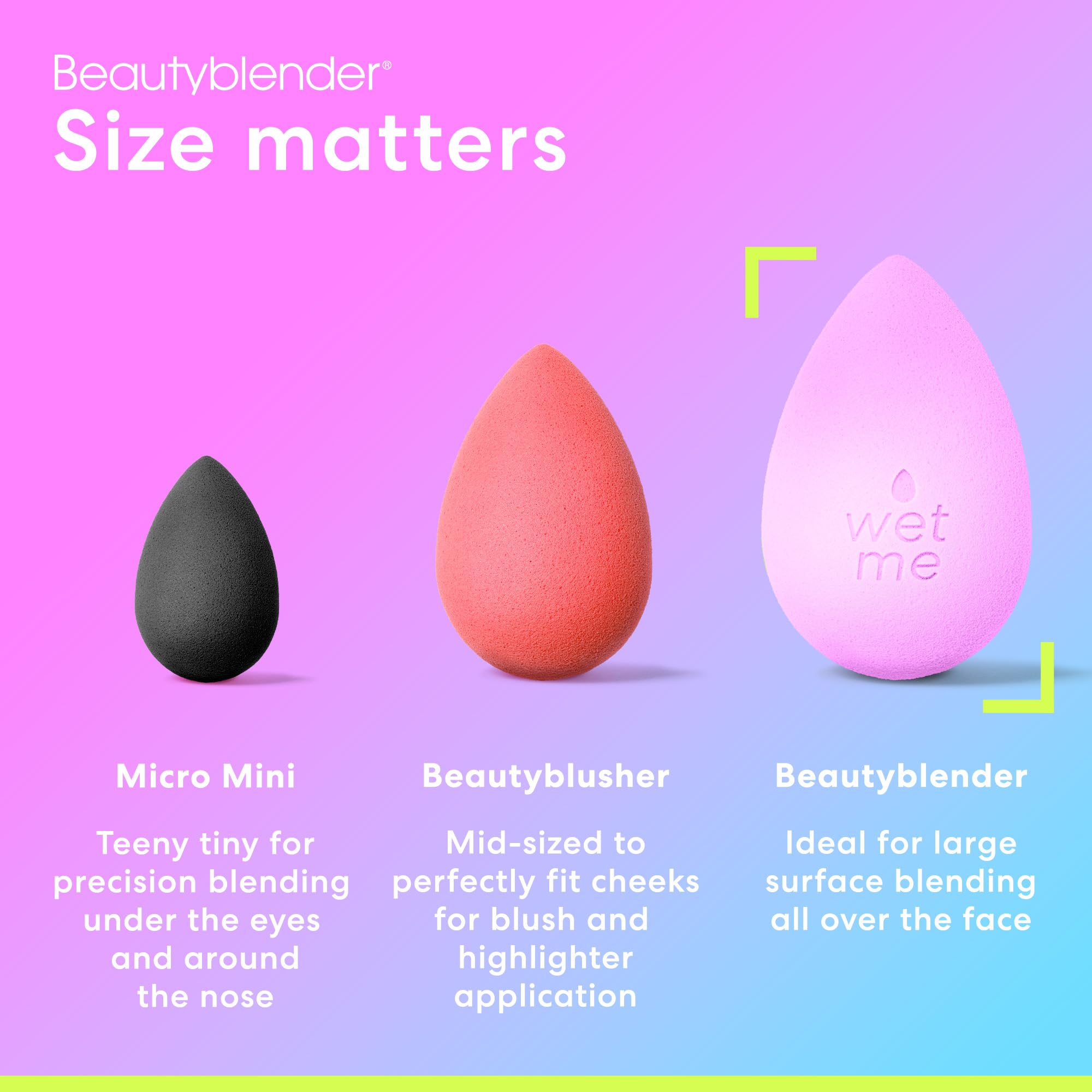 Beautyblender® | Bubble Beauty Blender Makeup Sponge, Super-Soft Foam Easily Blends Foundations, Powders & Creams, Made in USA, Reusable, Washable, Streak Free Application, Vegan, Cruelty Free