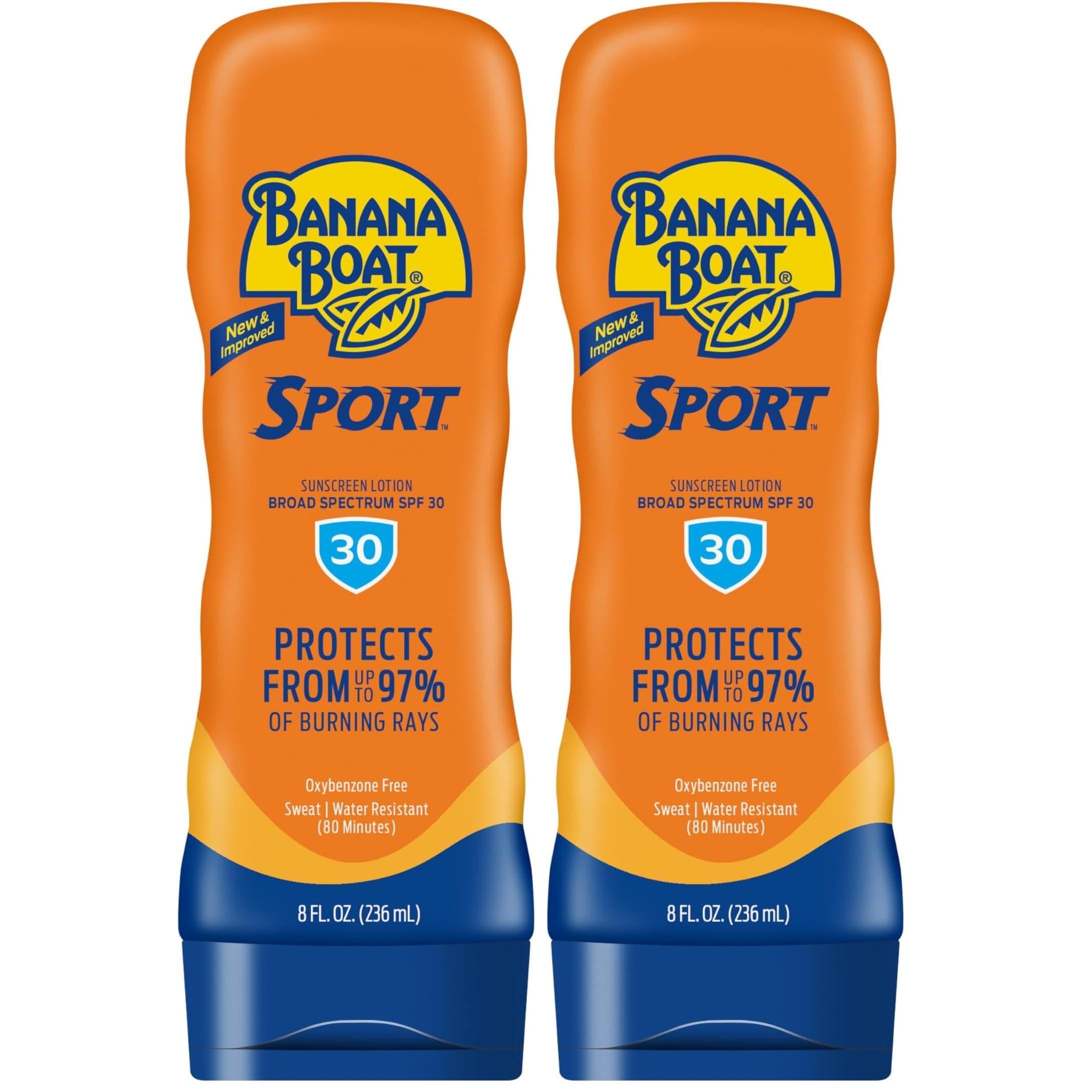 Banana Boat Sport Ultra SPF 50 Sunscreen Lotion, 8oz | Banana Boat Sunscreen SPF 50 Lotion, Oxybenzone Free, Sunblock, Water Resistant, 8oz