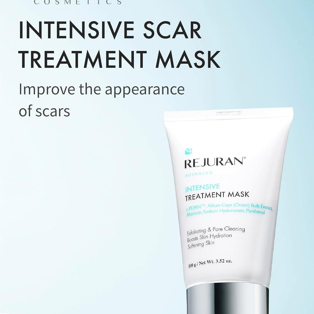 REJURAN® Advanced Intensive Scar Treatment Mask, c-PDRN® - Facial Wash-Off & Sleeping Mask for Soft, Smooth Skin Texture, Clinically Developed (3.52 oz)