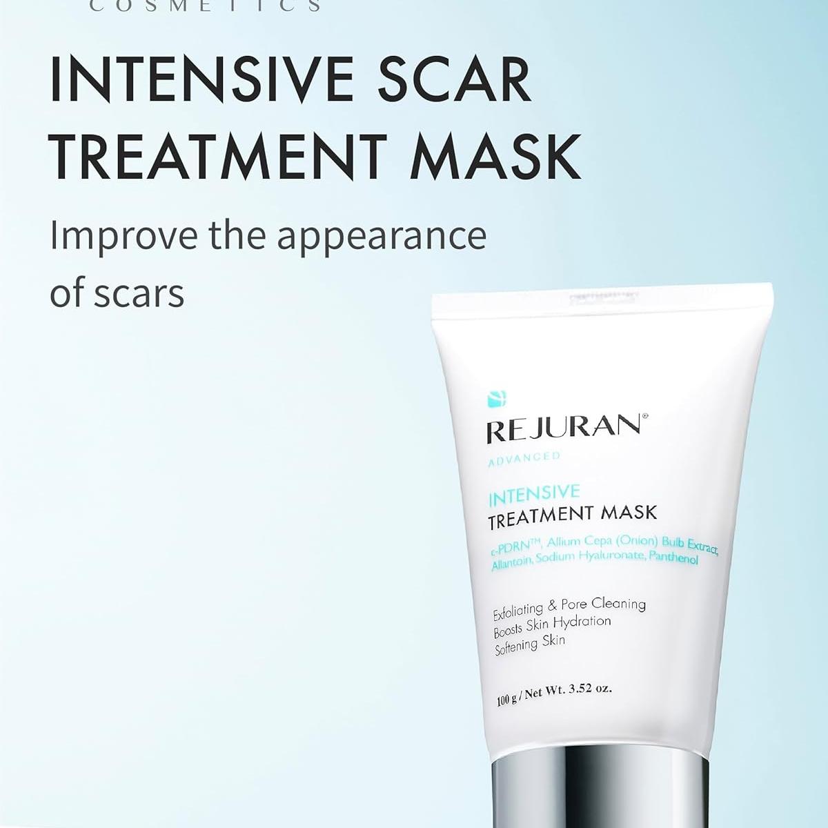 REJURAN® Advanced Intensive Scar Treatment Mask, c-PDRN® - Facial Wash-Off & Sleeping Mask for Soft, Smooth Skin Texture, Clinically Developed (3.52 oz)