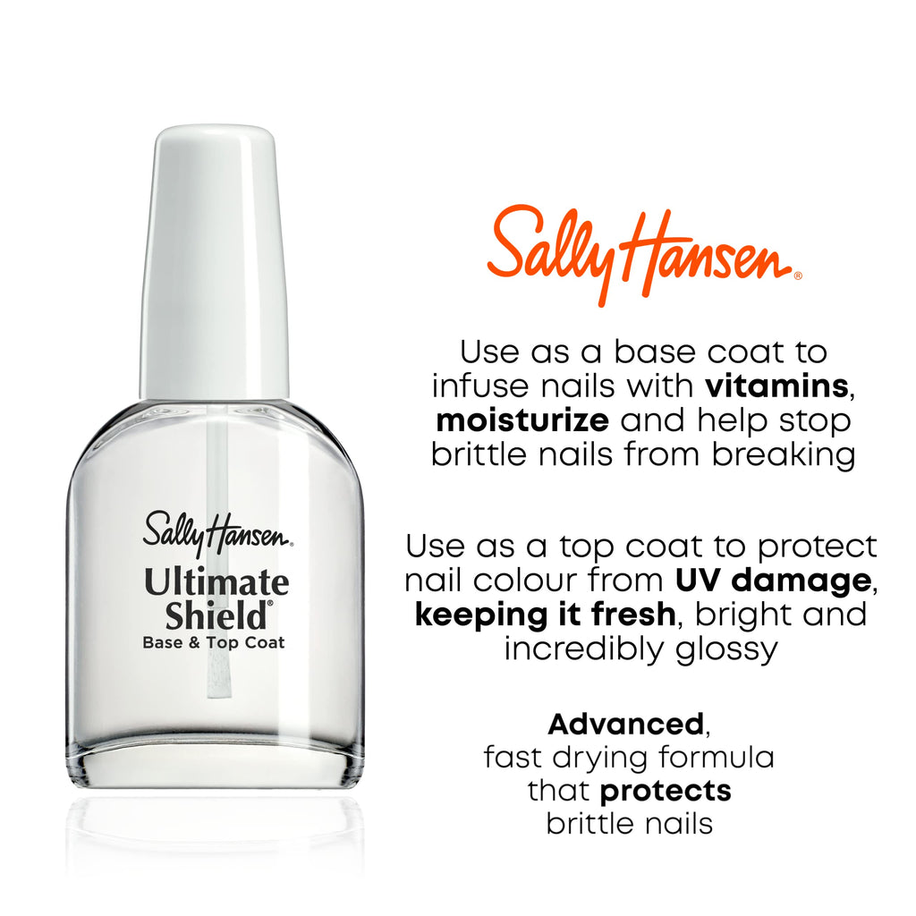 Sally Hansen Insta-Dri®, Clear Top Coat, Quick Dry, Long Lasting, Streak-Free Shine, Clear Nail Polish