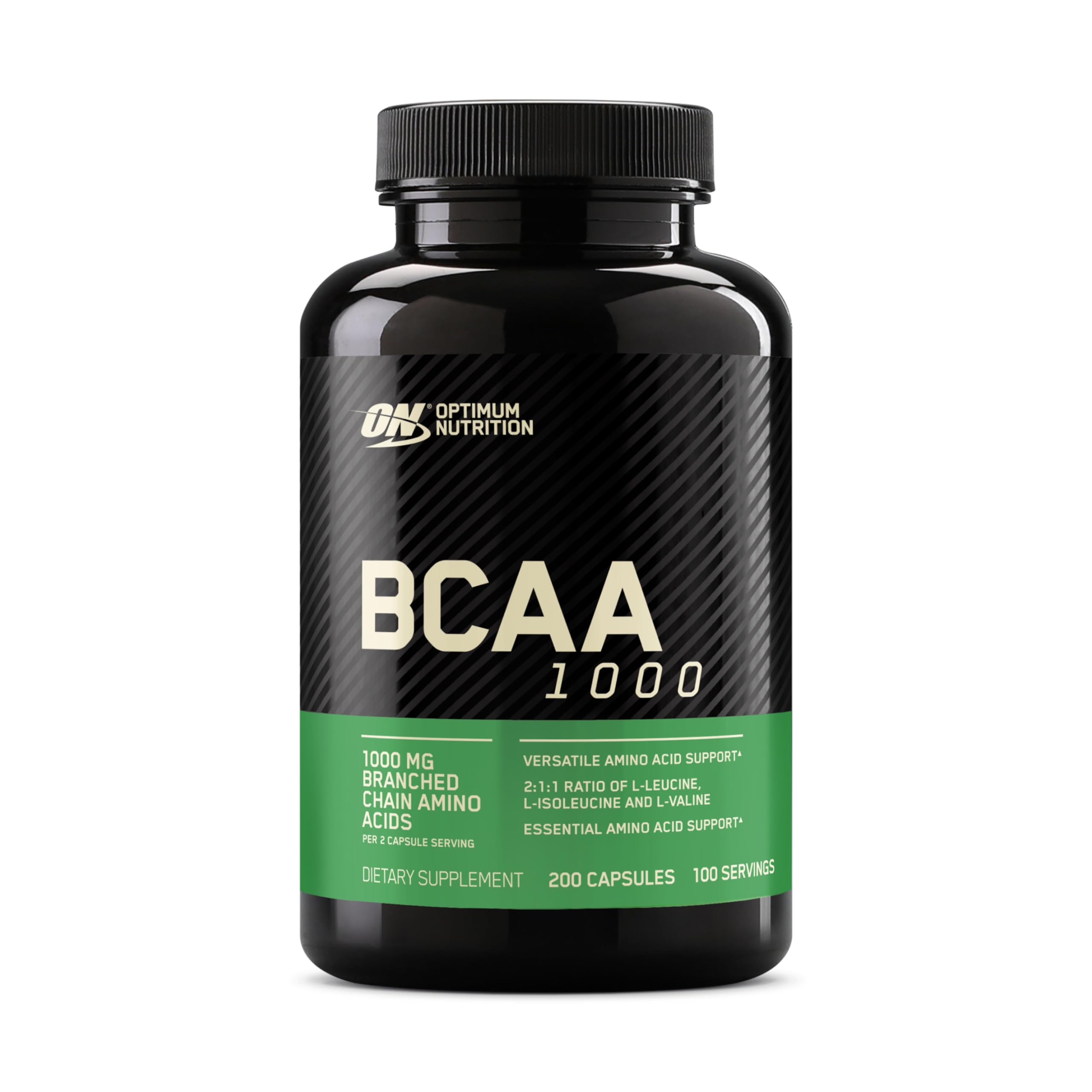 Optimum Nutrition Instantized BCAA Capsules, Keto Friendly Branched Chain Essential Amino Acids, 1000mg, 400 Count