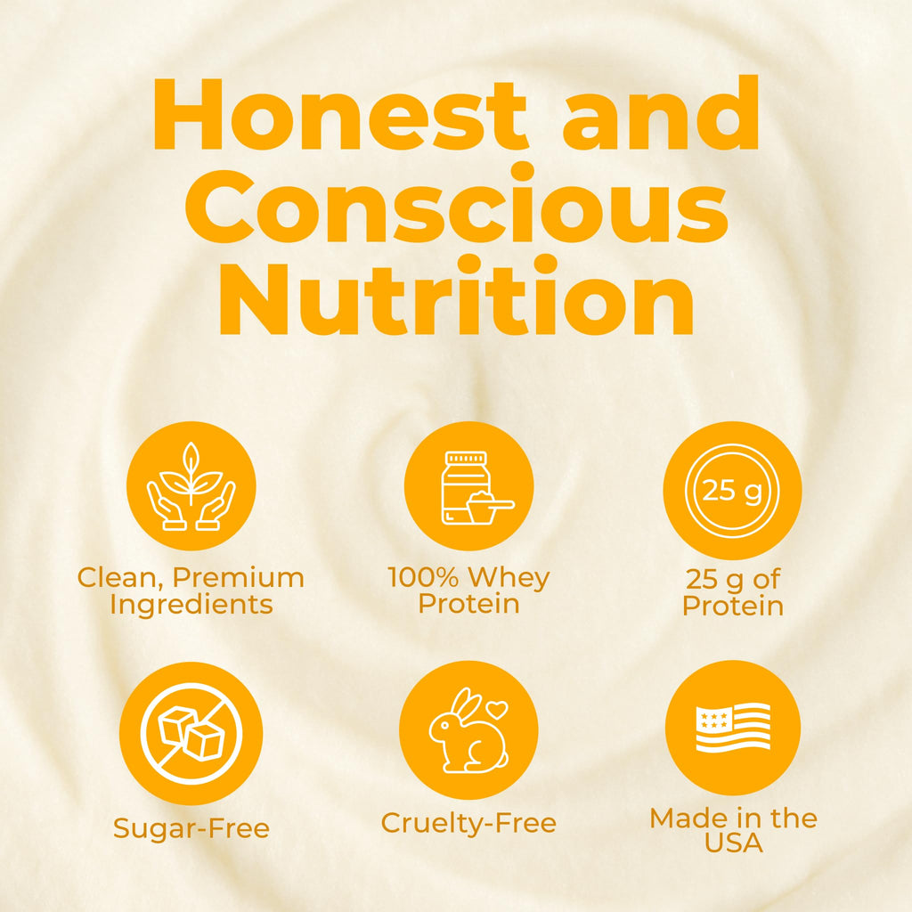 About Time Whey Protein Isolate Powder 25g Vanilla, Natural Ingredients, Non-GMO, Gluten-Free, Lactose-Free, Zero Sugar, Low Carb, 32 Servings