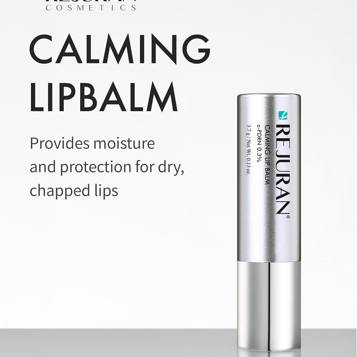 REJURAN® Calming Lip Balm, c-PDRN® – Deep Moisturizing & Soothing Care for Dry, Chapped Lips with Shea Butter & Jojoba Ester, Non-Sticky Formula. Gentle on All Skin Types, Korean Lip Care. (3.7g)