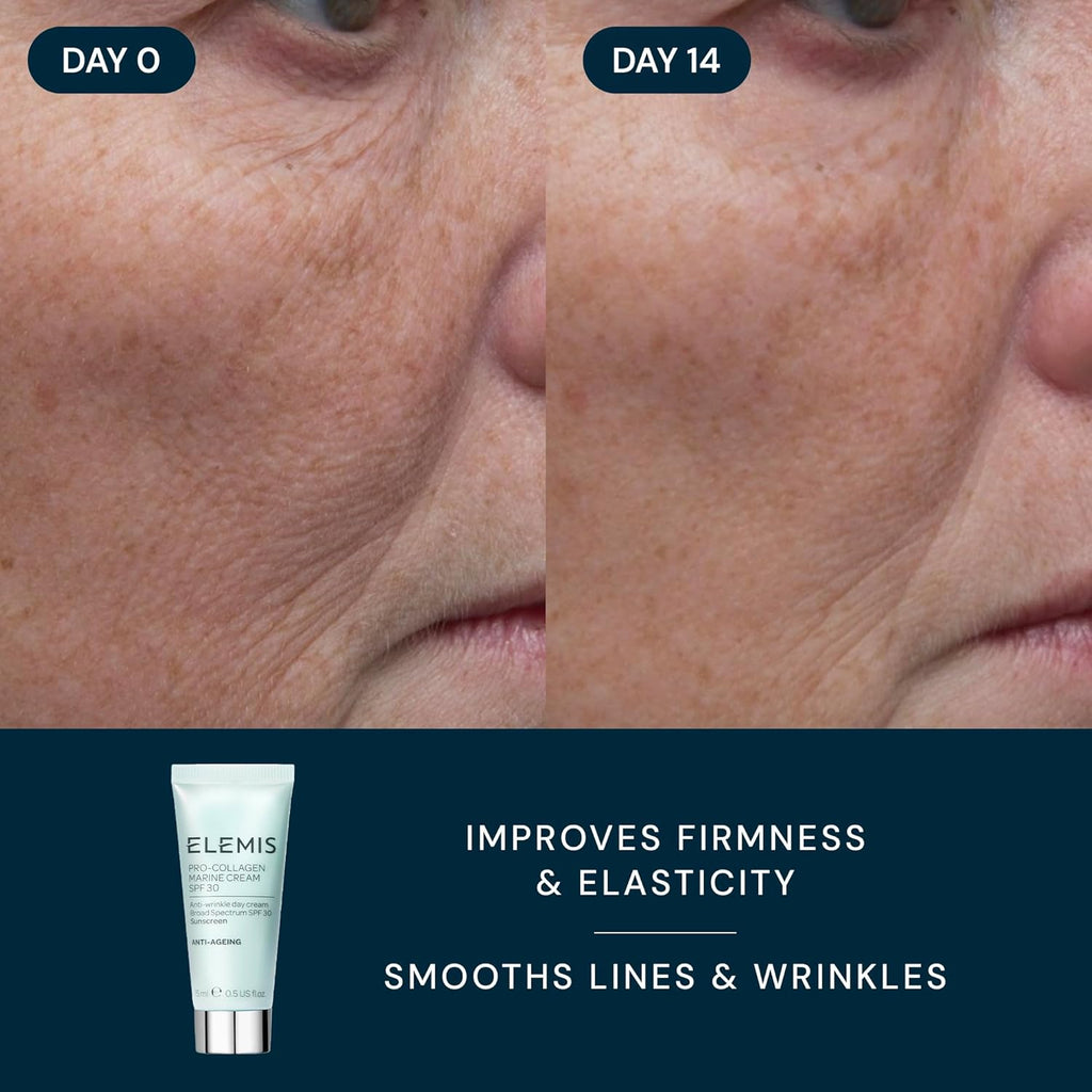 ELEMIS Healthy Skin Exclusive Travel Set | Pro-Collagen Cleansing Balm Mini, Marine Cream SPF 30 Mini & Dynamic Resurfacing Pads | Anti-Aging Hydrating Skincare Travel Kit