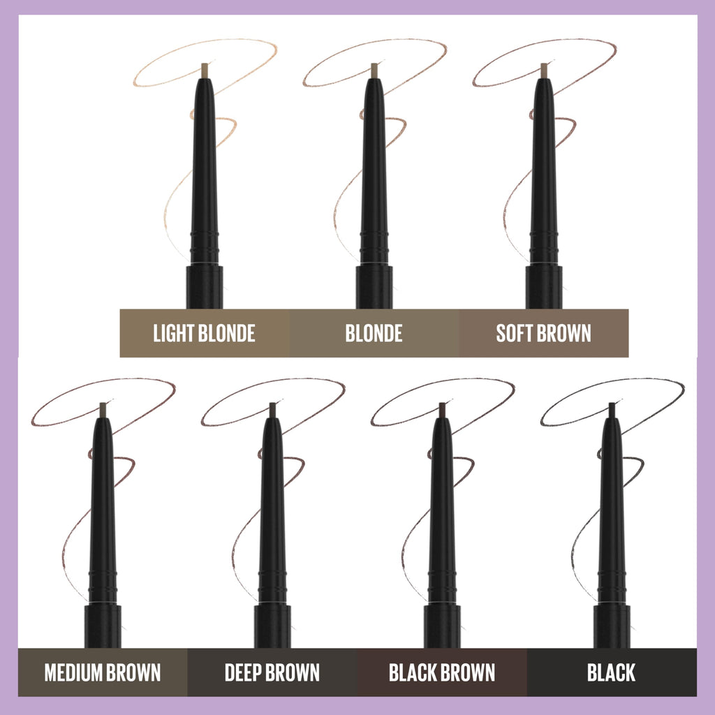 Maybelline Express Brow Ultra Slim Eyebrow Makeup, Brow Pencil with Precision Tip and Spoolie for Defined Eyebrows, Soft Brown, 1 Count