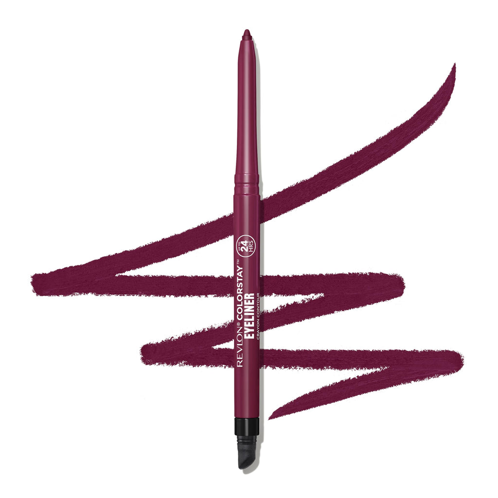 Revlon ColorStay Pencil Waterproof Eyeliner, Smudge-Proof, Eye Makeup with Built-In Sharpener, Stocking Stuffer for Women, 202 Black Brown, 0.01 oz