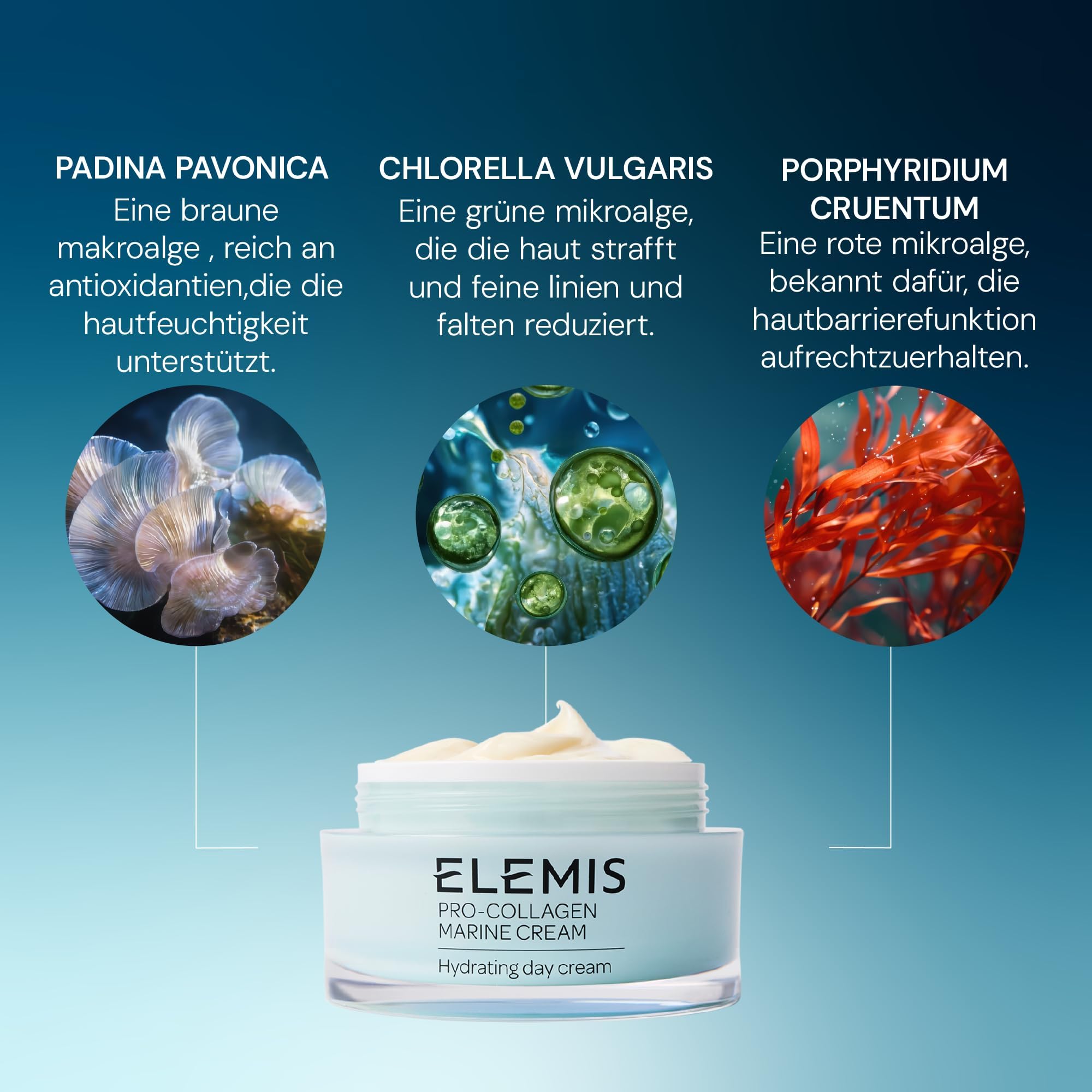 ELEMIS Pro-Collagen Marine Cream, Lightweight Anti-Wrinkle Daily Facial Moisturizer