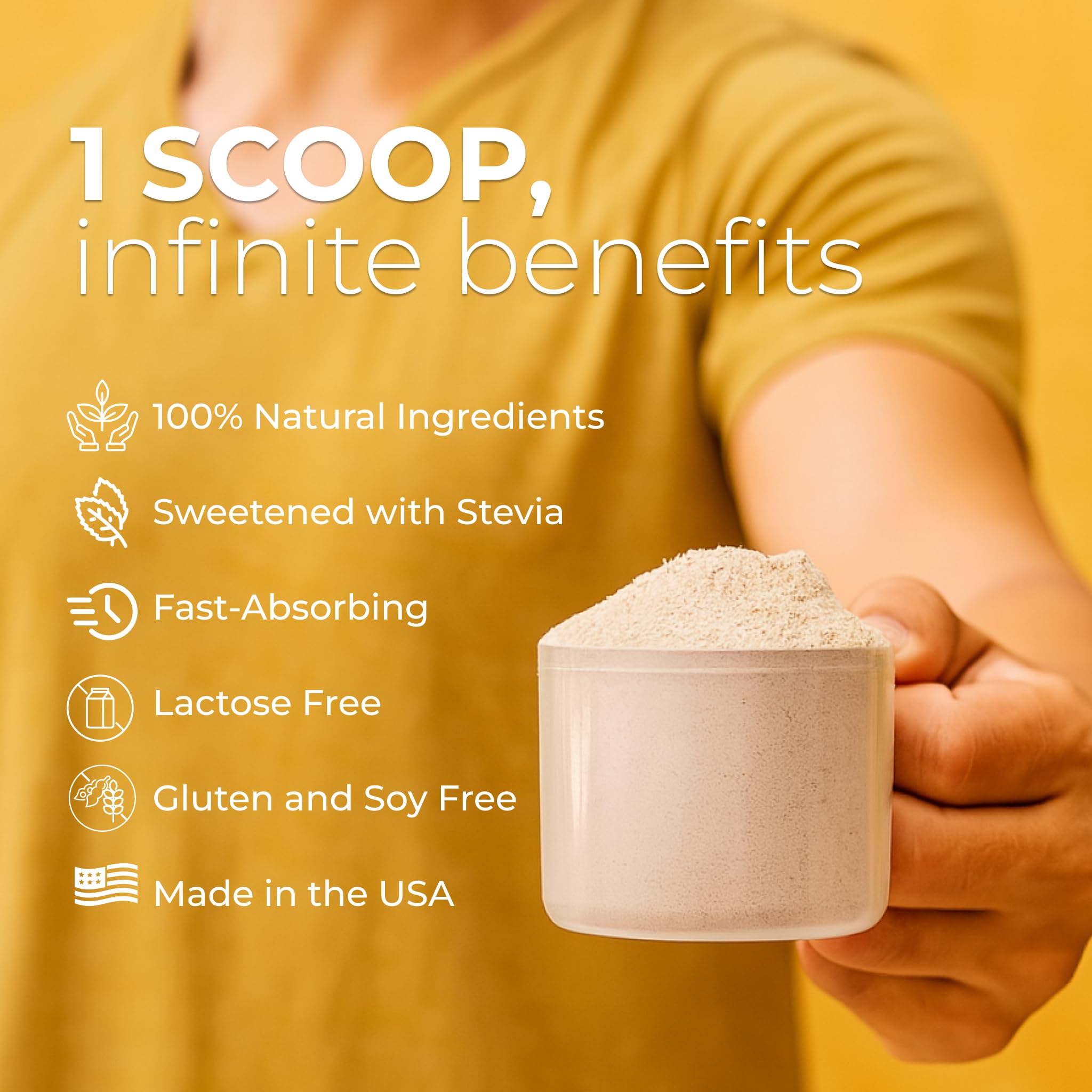 About Time Whey Protein Isolate Powder 25g Vanilla, Natural Ingredients, Non-GMO, Gluten-Free, Lactose-Free, Zero Sugar, Low Carb, 32 Servings