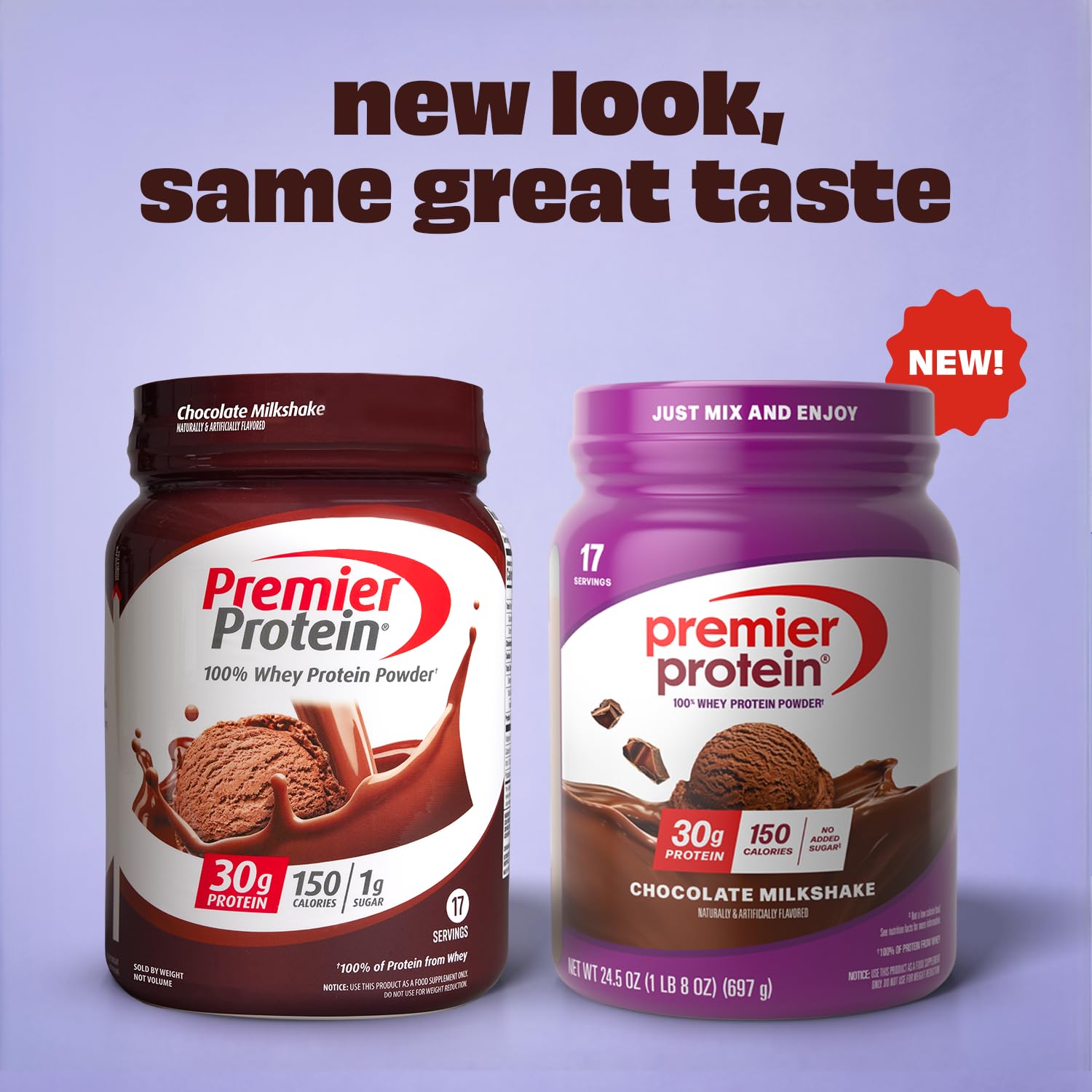 Premier Protein Powder, Vanilla Milkshake, 30g Protein, 1g Sugar, 100% Whey Protein, Keto Friendly, No Soy, Gluten Free, 23.3 oz, 17 Servings (Packaging May Vary)