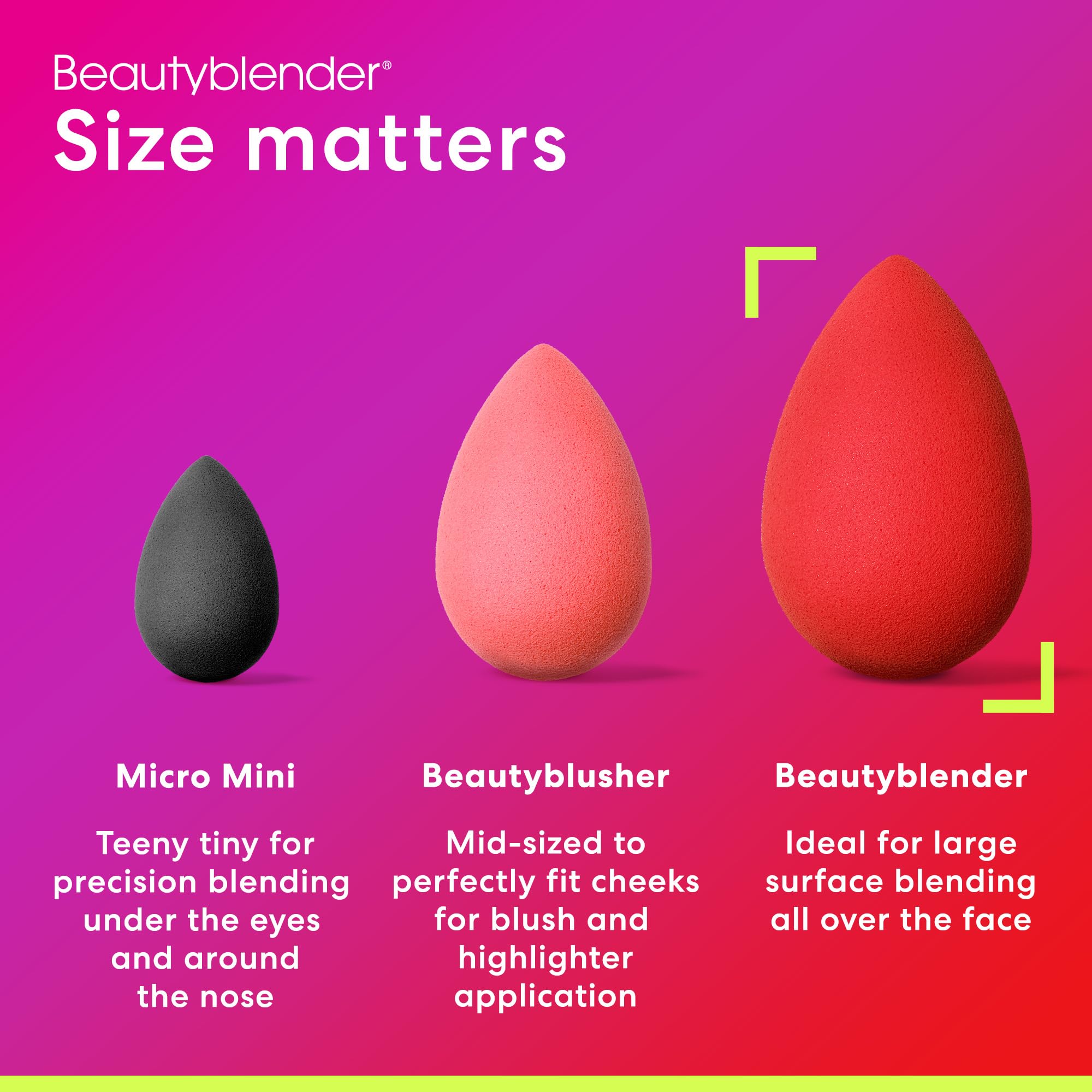 Beautyblender® | Bubble Beauty Blender Makeup Sponge, Super-Soft Foam Easily Blends Foundations, Powders & Creams, Made in USA, Reusable, Washable, Streak Free Application, Vegan, Cruelty Free