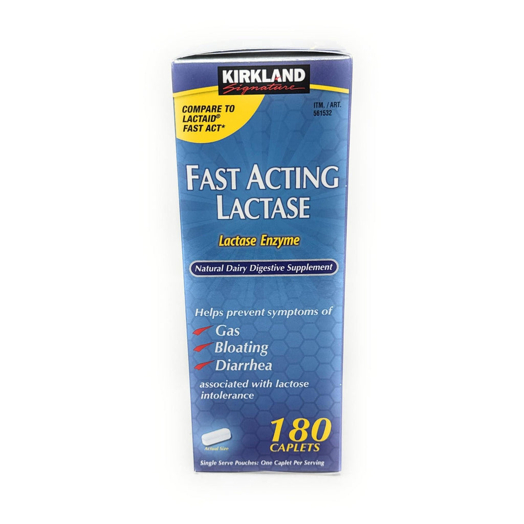Kirkland Signature Fast Acting Lactase, (2 Pack), 360 Ct Caplets