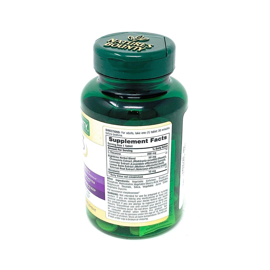 Nature's Bounty Sleep3 10mg. Melatonin, 120 Tablets