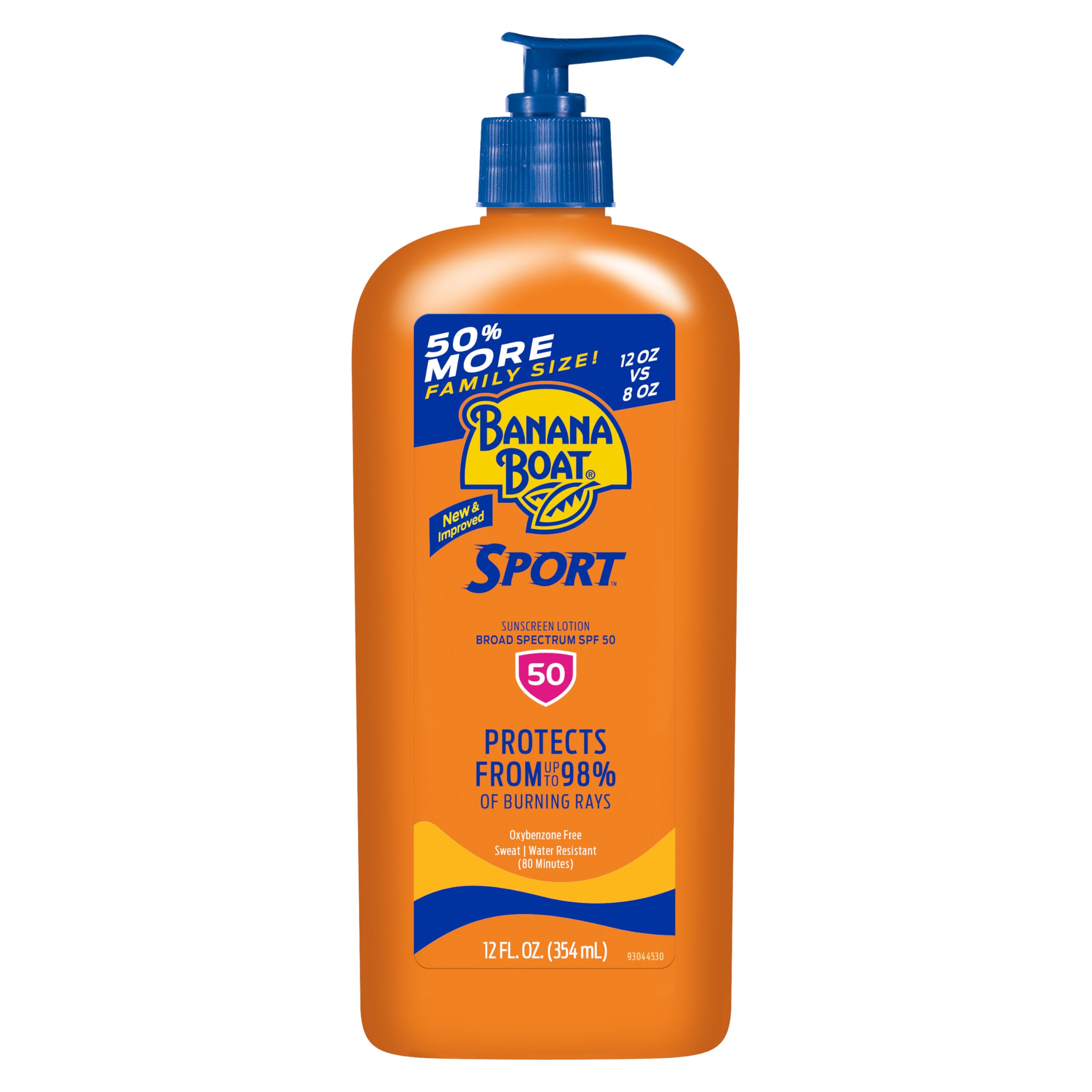 Banana Boat Sport Ultra SPF 50 Sunscreen Lotion, 8oz | Banana Boat Sunscreen SPF 50 Lotion, Oxybenzone Free, Sunblock, Water Resistant, 8oz