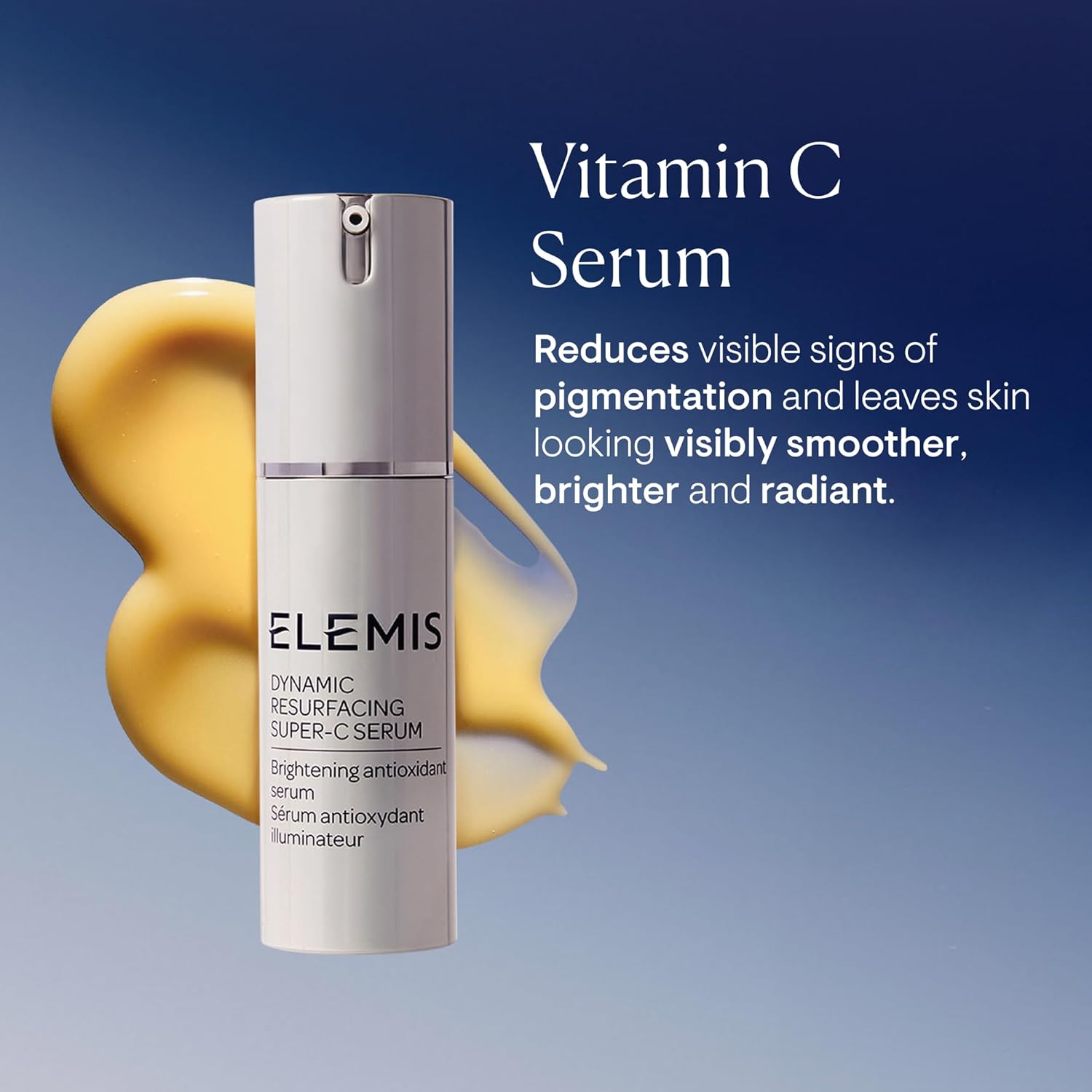 ELEMIS Dynamic Resurfacing Super-C Serum, Daily Anti-Aging Antioxidant Serum Brightens, Refines, and Illuminates Dull Skin with Vitamin C, 30 mL