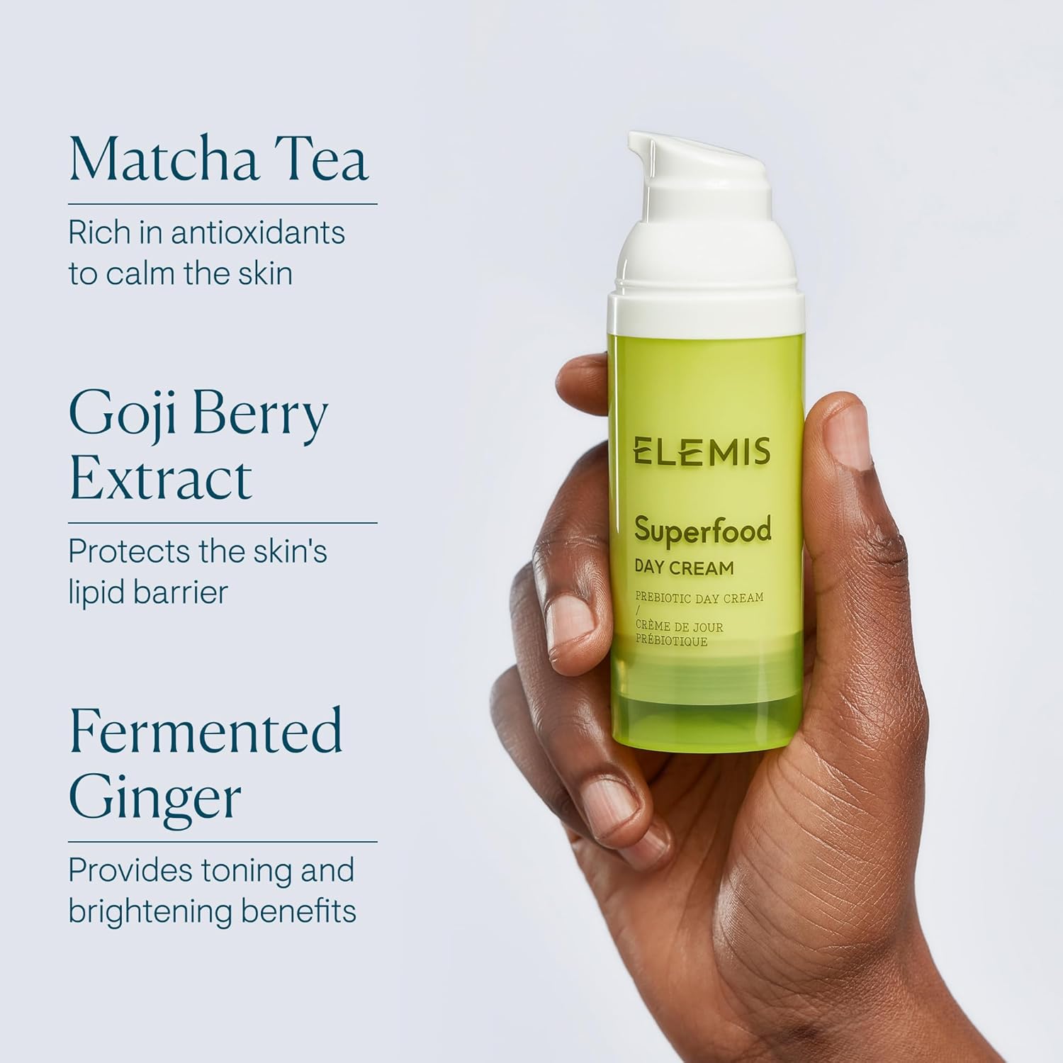 ELEMIS Superfood Day Cream | Vitamin-Rich Lightweight Prebiotic Daily Moisturizer Replenishes, Hydrates and Protects for Radiant, Healthy Skin | 50 mL