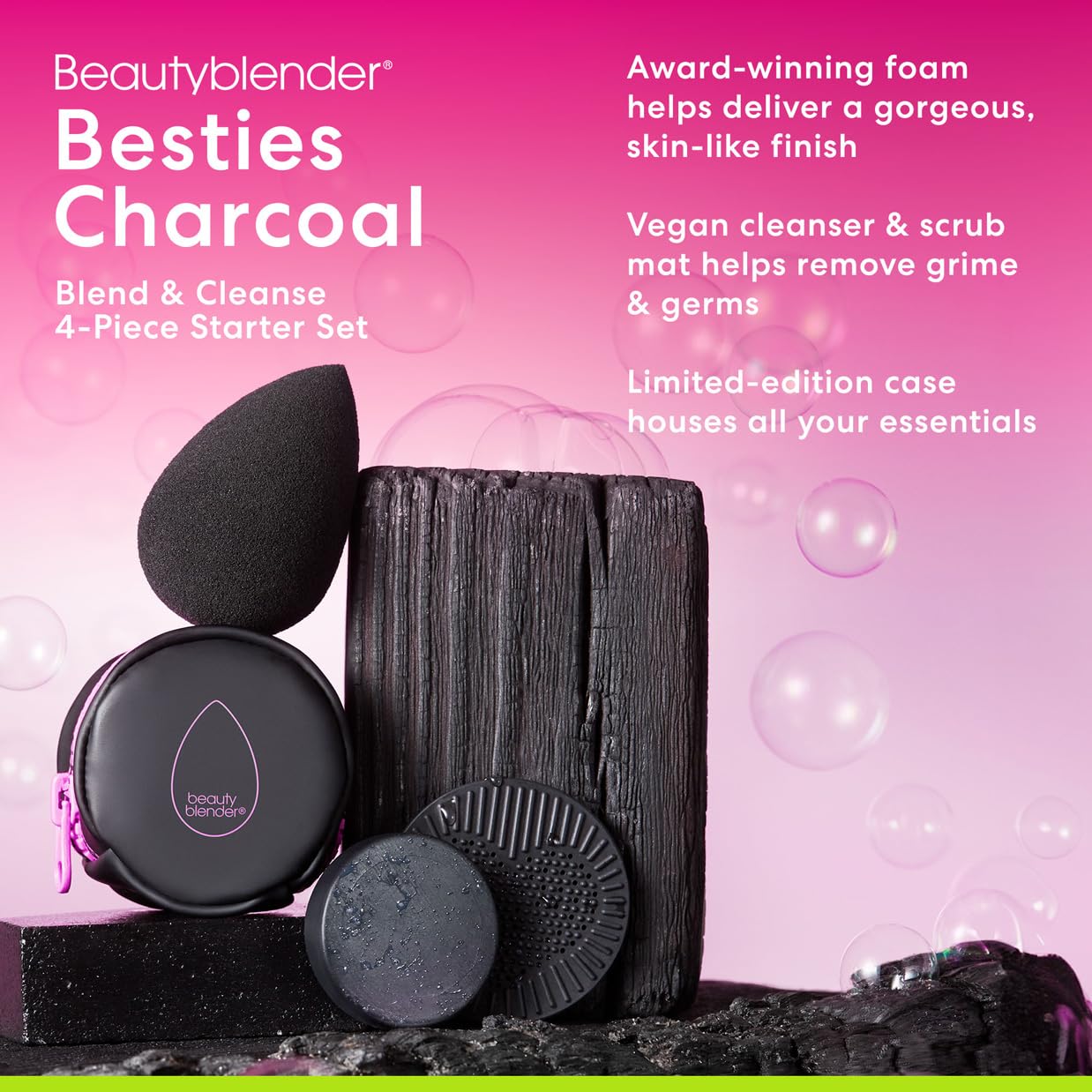 Beautyblender® | Discovery Kit - Makeup Sponge & Makeup Sponge Cleaner, Portable Protection Case, Professional Blending Application, Vegan & Cruelty Free, Made in the USA