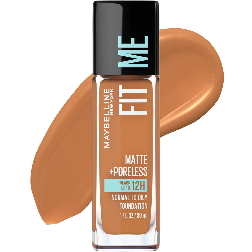 Maybelline Fit Me Matte + Poreless Liquid Oil-Free Foundation Makeup, Natural Ivory, 1 Count (Packaging May Vary)
