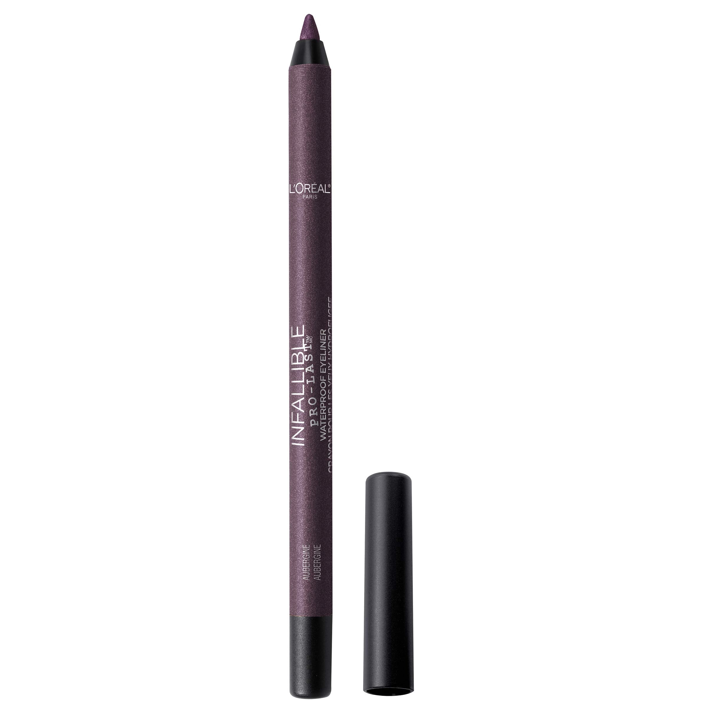 L'Oreal Paris Makeup Infallible Pro-Last Pencil Eyeliner, Waterproof and Smudge-Resistant, Glides on Easily to Create any Look, Black, 0.042 oz., 1 Count