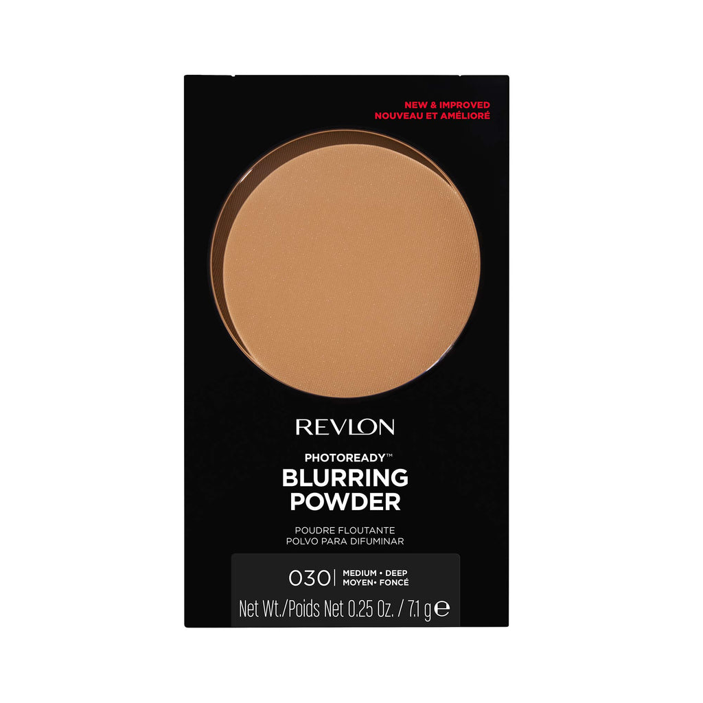 Revlon PhotoReady Blurring Face Powder Makeup, Longwear, Light-Medium Coverage, Stocking Stuffer for Her, Shine & Oil-Free, 020 Light Medium, 0.25 oz