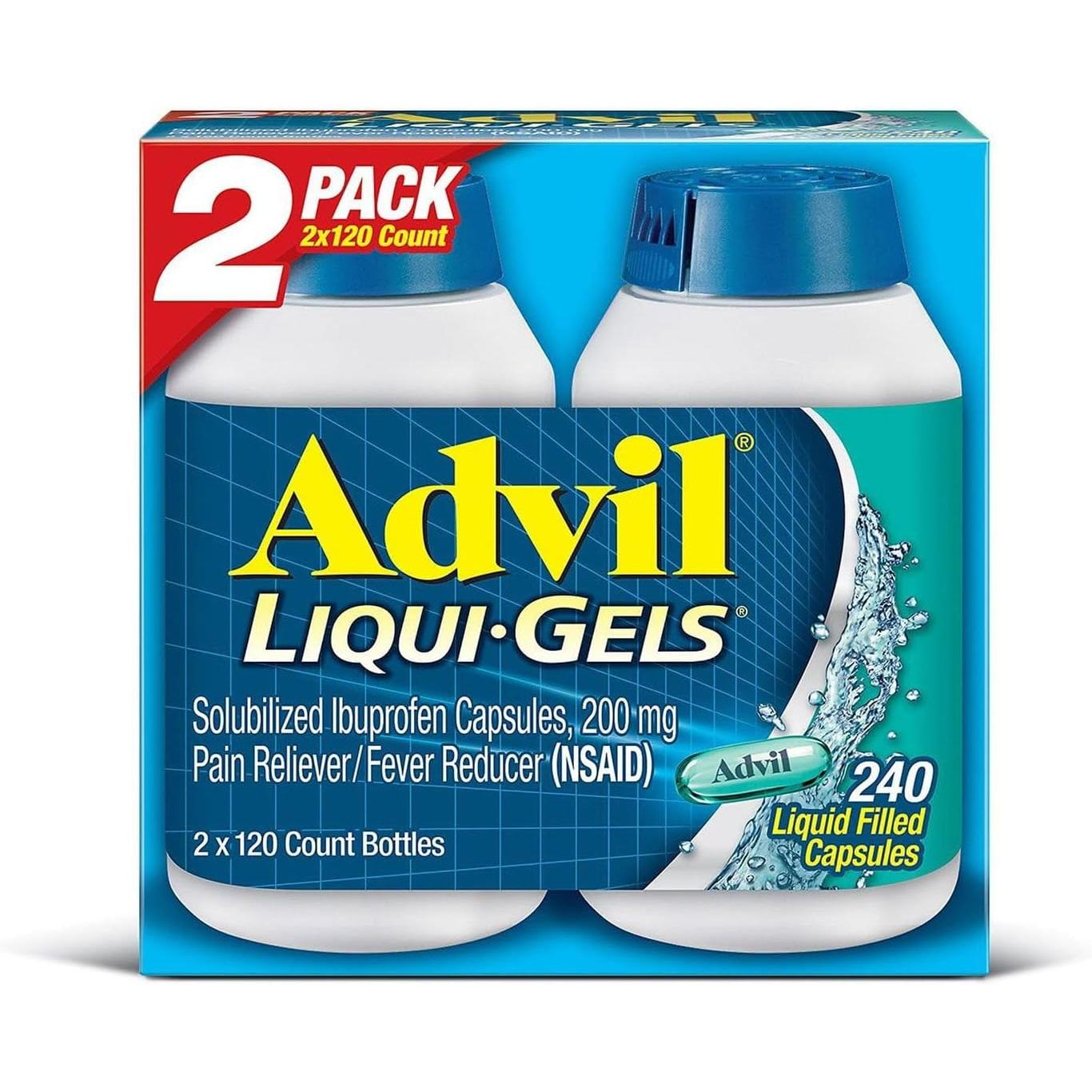 Advil Liqui-Gels (2pk, 120 Count)