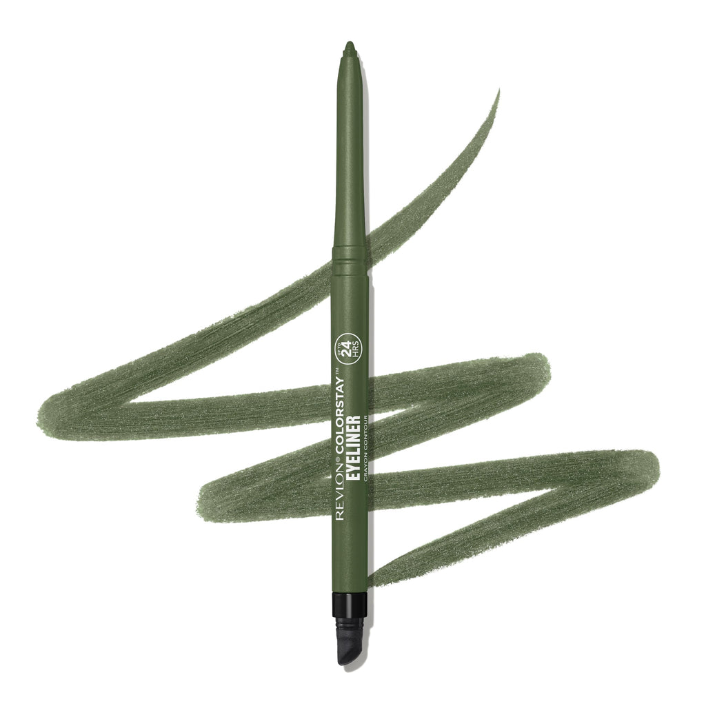 Revlon ColorStay Pencil Waterproof Eyeliner, Smudge-Proof, Eye Makeup with Built-In Sharpener, Stocking Stuffer for Women, 202 Black Brown, 0.01 oz