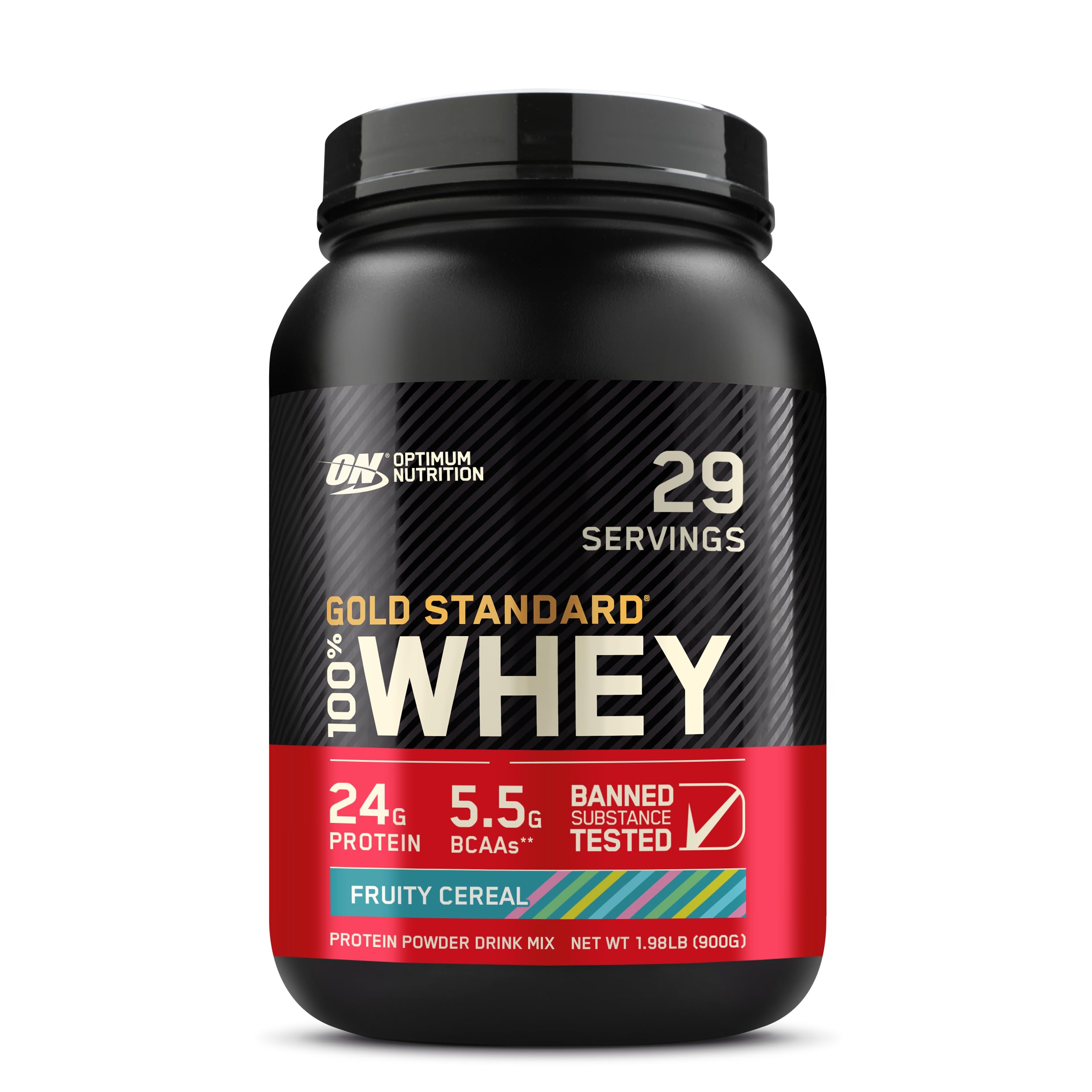 Optimum Nutrition Gold Standard 100% Whey Protein Powder, Vanilla Ice Cream, 2 Pound (Packaging May Vary)