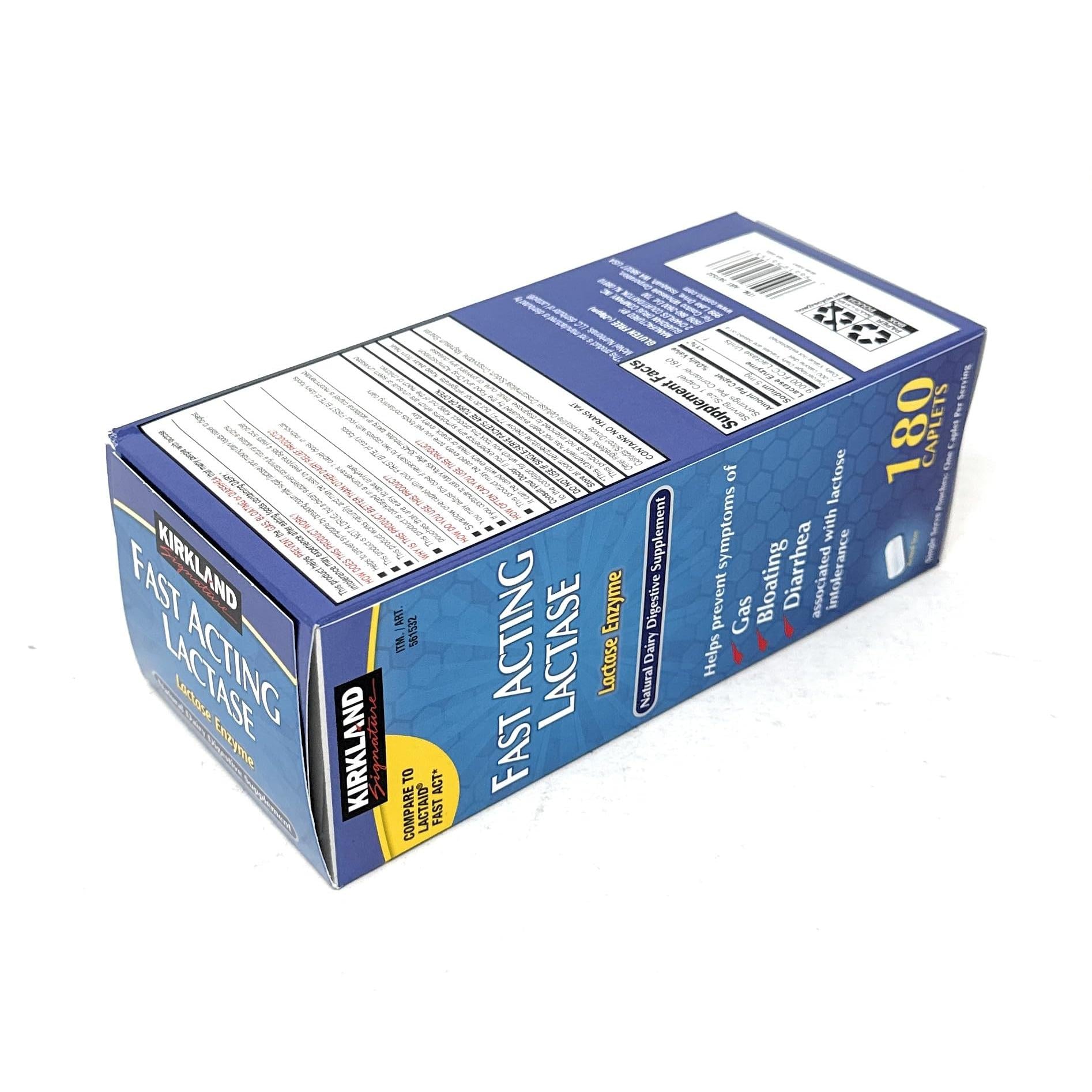 Kirkland Signature Fast Acting Lactase, (2 Pack), 360 Ct Caplets