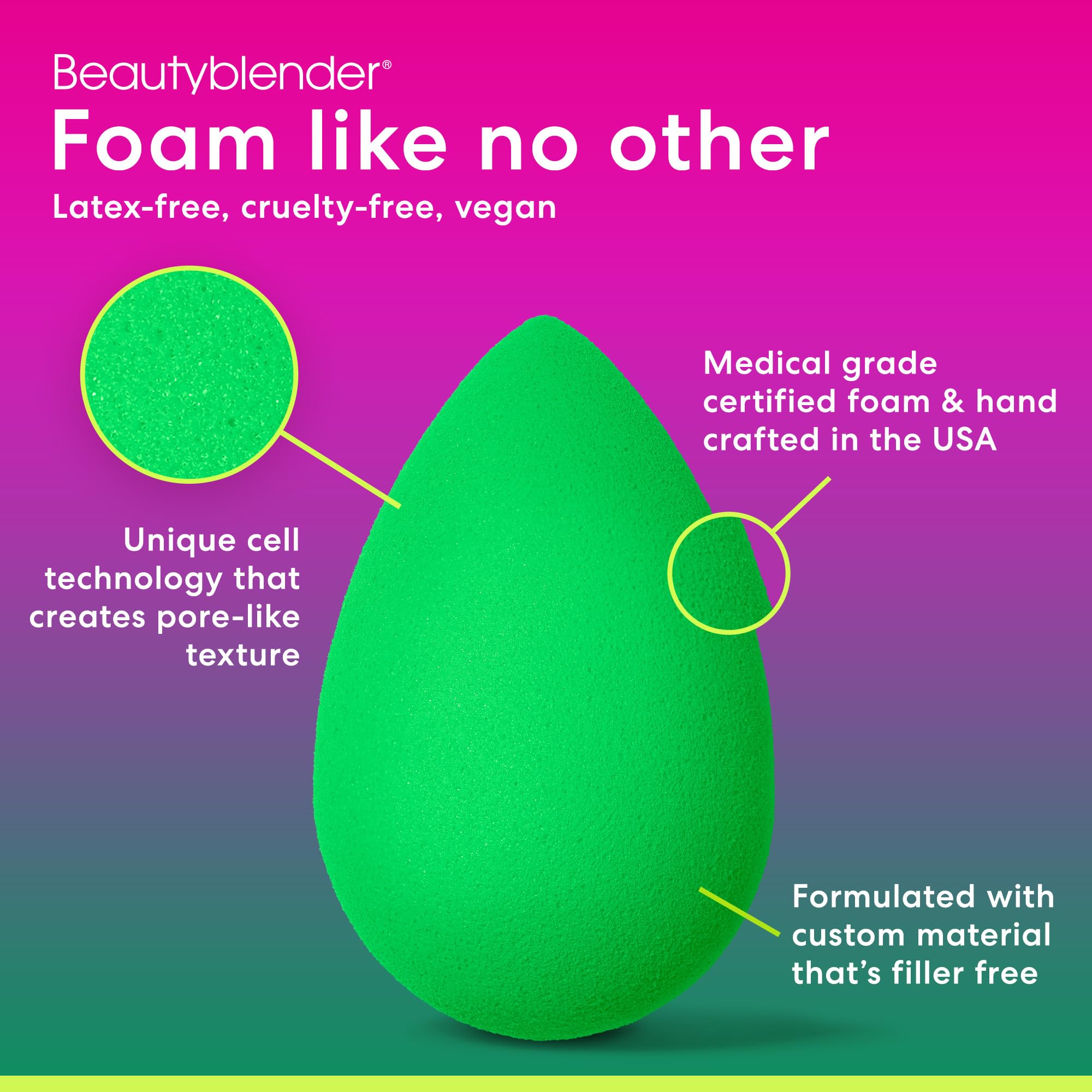 Beautyblender® | Besties Bio Pure Blend & Cleanse 4-Piece Starter Set, Bio Pure Makeup Sponge + Solid Unscented Cleanser .558 oz + Silicone Scrub Mat + Travel Case, Made in USA, Vegan, Sustainable