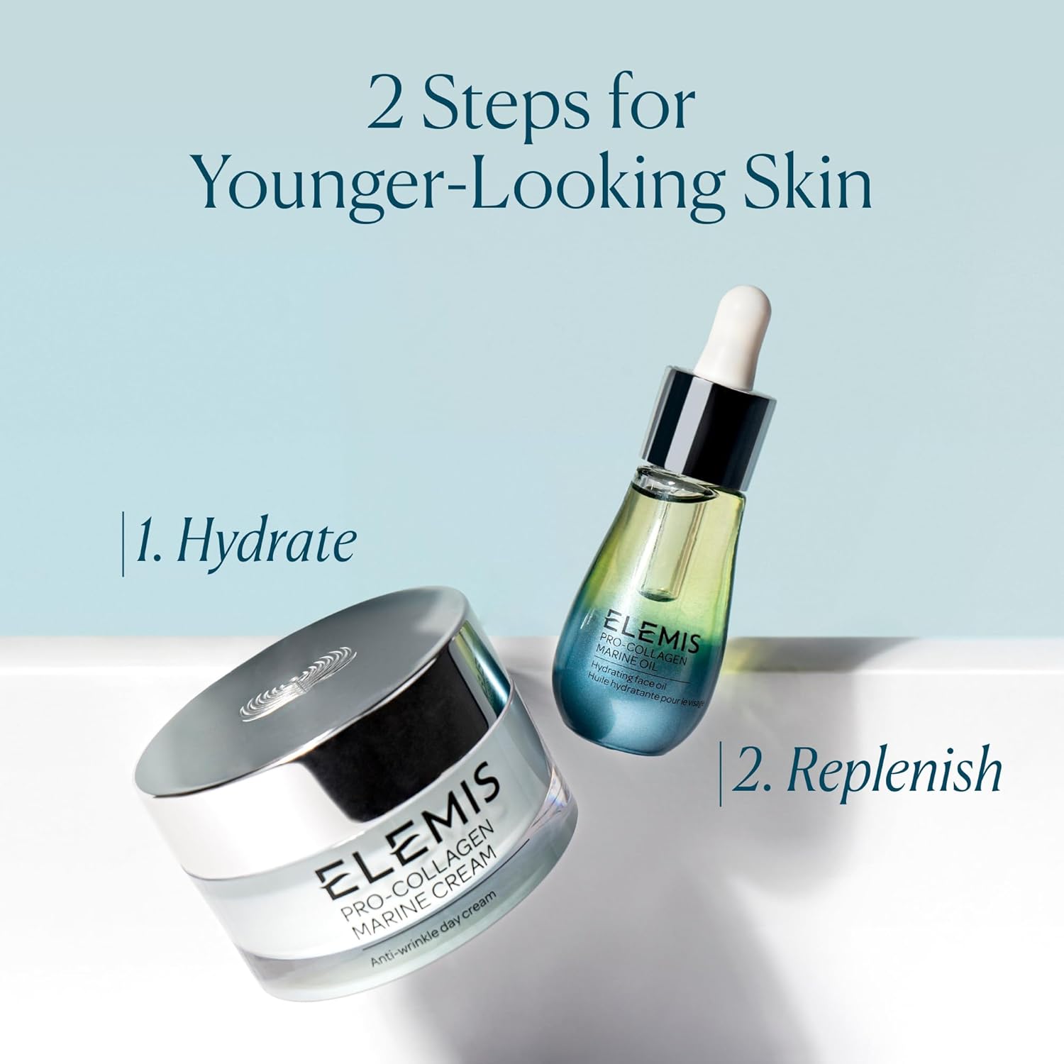 ELEMIS Pro-Collagen Marine Oil 15ml, Lightweight Face Oil To Hydrate, Nourish & Improve Skin Texture