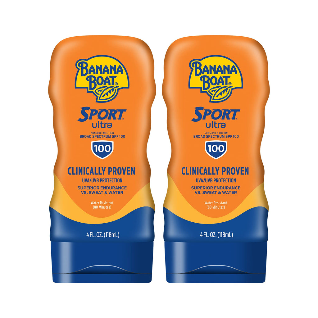 Banana Boat Sport Ultra SPF 50 Sunscreen Lotion, 8oz | Banana Boat Sunscreen SPF 50 Lotion, Oxybenzone Free, Sunblock, Water Resistant, 8oz