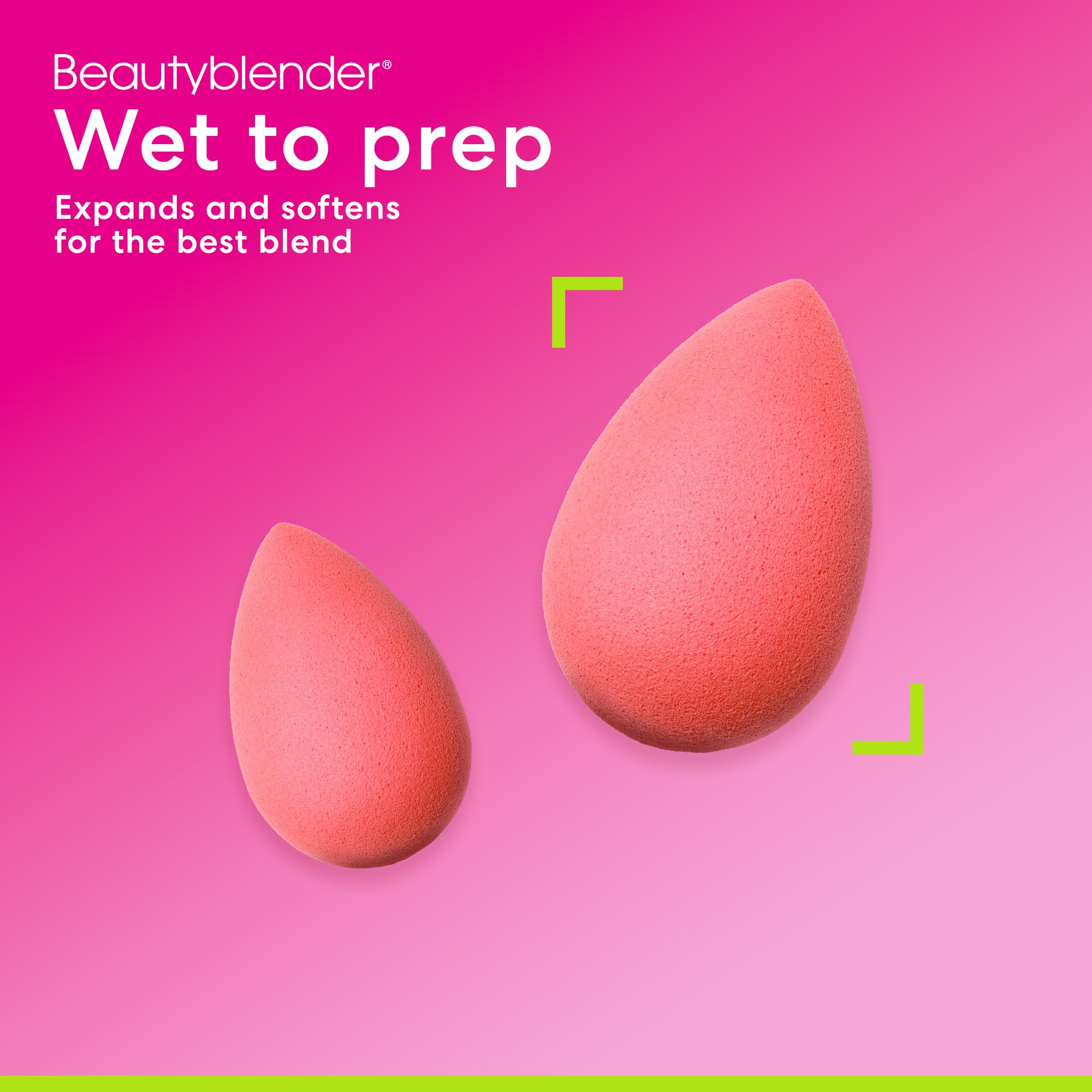 Beautyblender® | Original Pink Beauty Blender 2-Piece Bundle for Blending Foundations, Powders, and Creams, Super-Soft Foam for Streak-Free Application, Made in the USA, Reusable, Washable