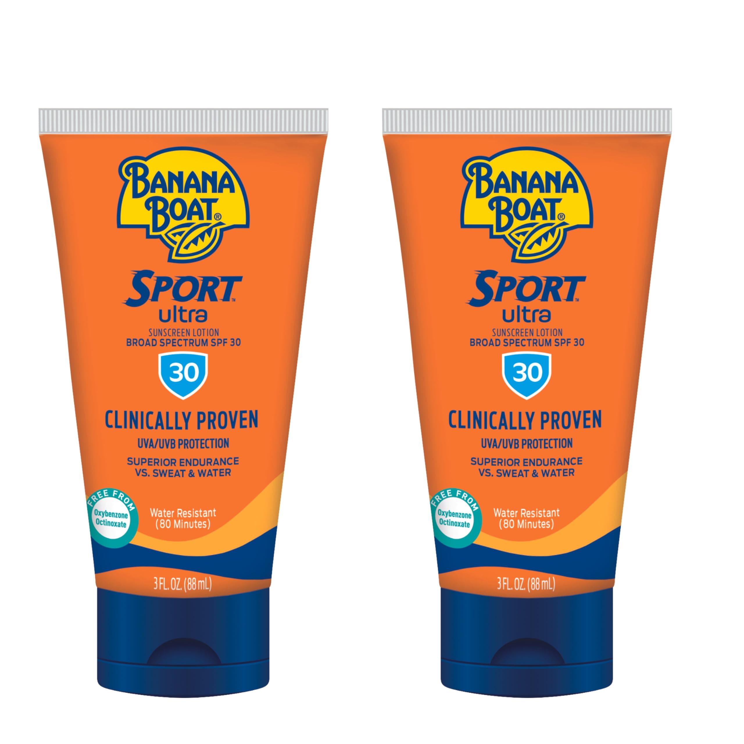 Banana Boat Sport Ultra SPF 50 Sunscreen Lotion, 8oz | Banana Boat Sunscreen SPF 50 Lotion, Oxybenzone Free, Sunblock, Water Resistant, 8oz