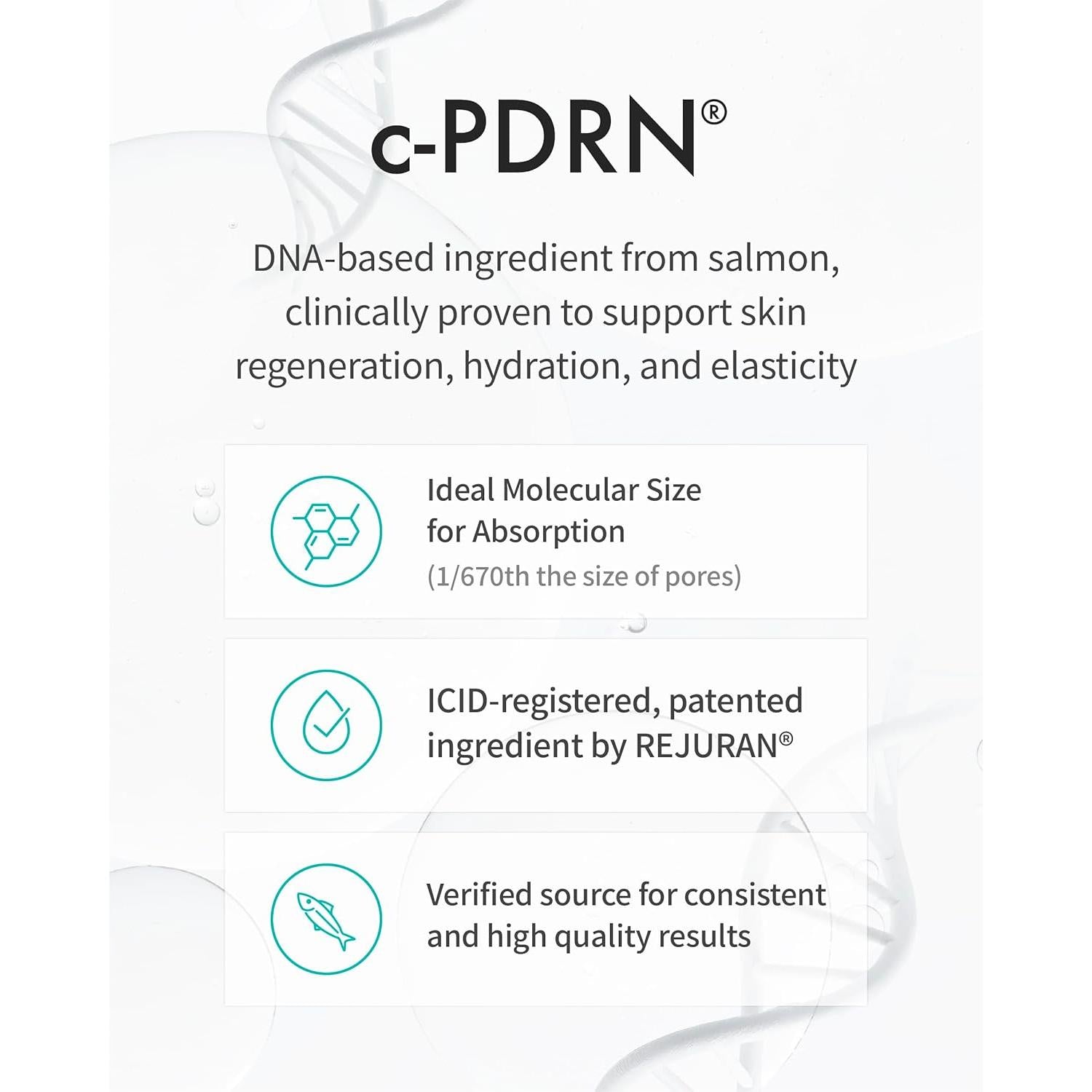 REJURAN® c-PDRN® Korean Skin Care Bundle – Turnover Ampoule & Refreshing Emulsion with Salmon DNA for Firming, Hydration, Radiance & Skin Elasticity
