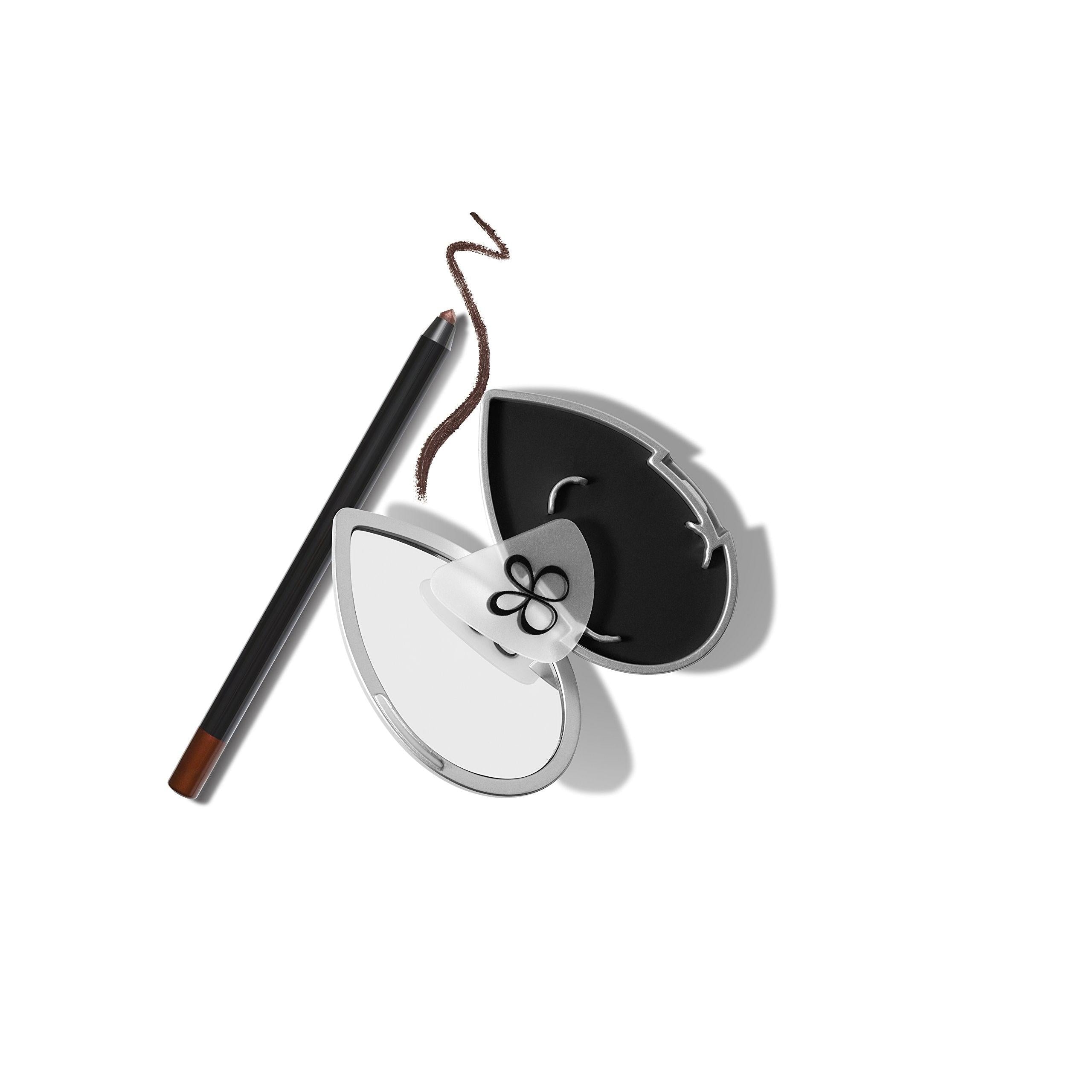 beautyblender® | Liner Designer Pro Beauty Blender Triple-Edged Eyeliner & Eye Pencil Guide, Includes Magnifying Mirror & Suction Cup, For Eye Pencil, Gel Cream, Liquid Liner and Powder Formula