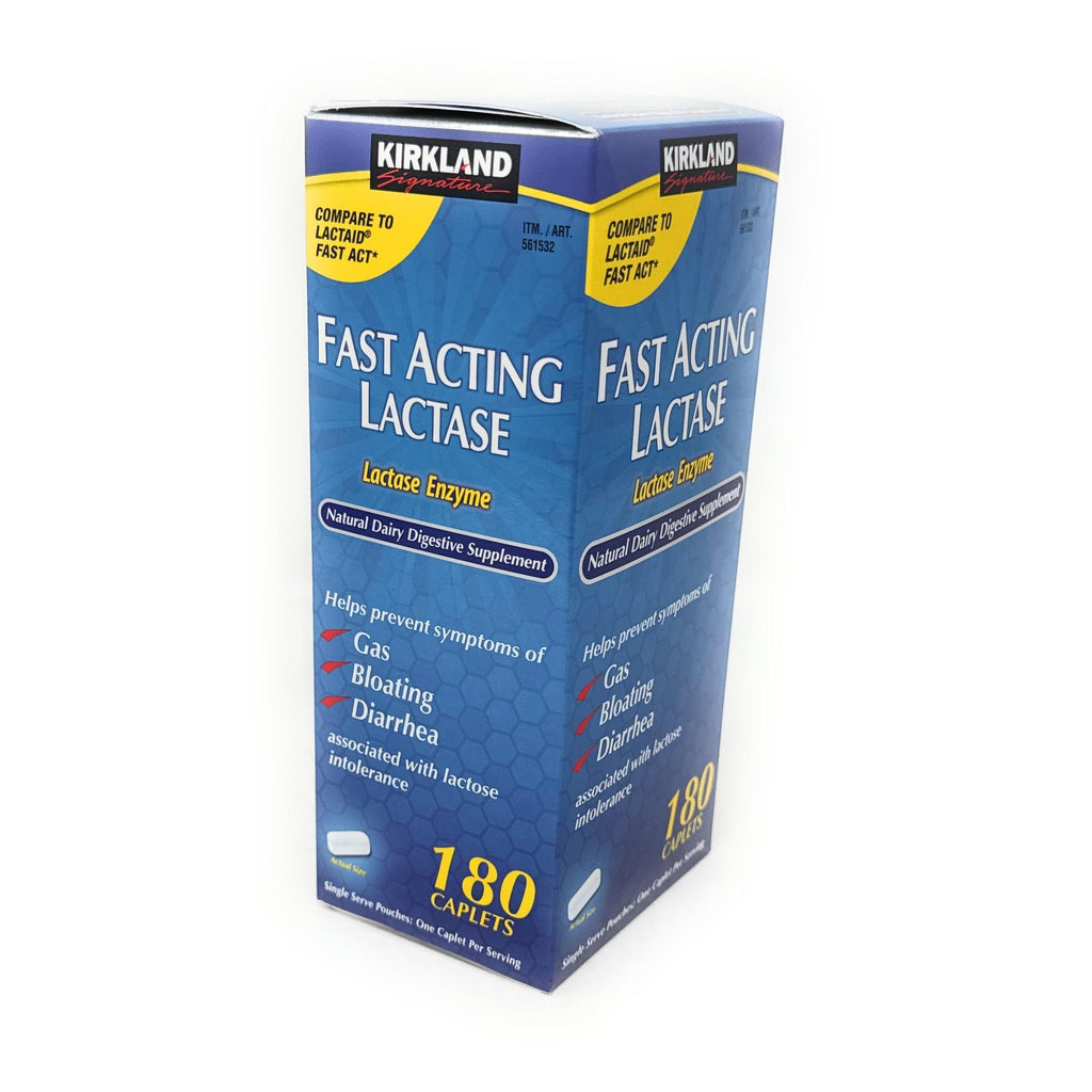 Kirkland Signature Fast Acting Lactase, (2 Pack), 360 Ct Caplets