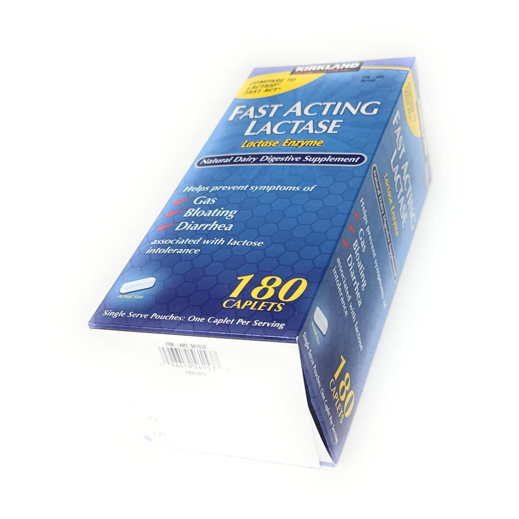Kirkland Signature Fast Acting Lactase, (2 Pack), 360 Ct Caplets