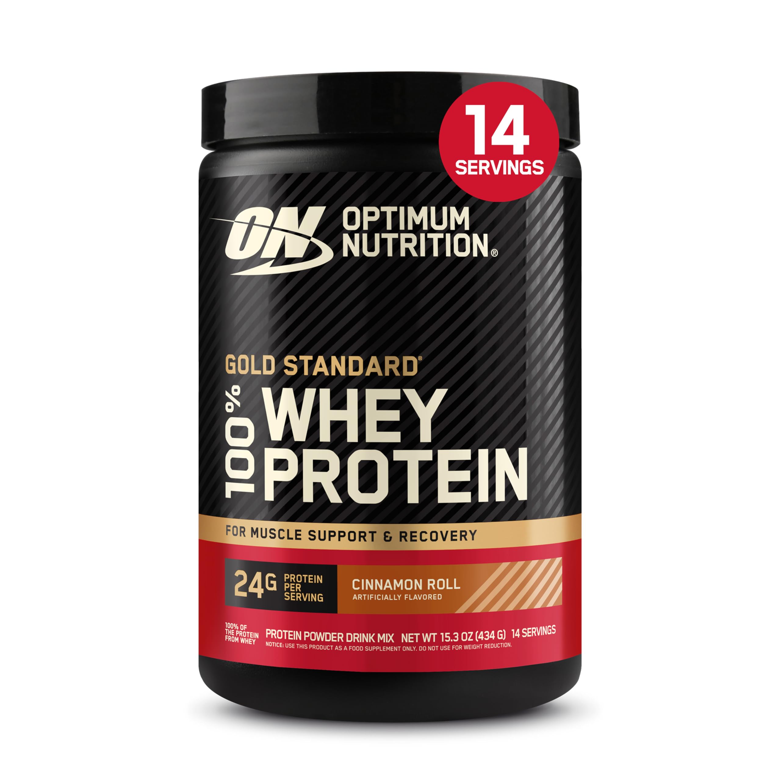 Optimum Nutrition Gold Standard 100% Whey Protein Powder, Vanilla Ice Cream, 2 Pound (Packaging May Vary)