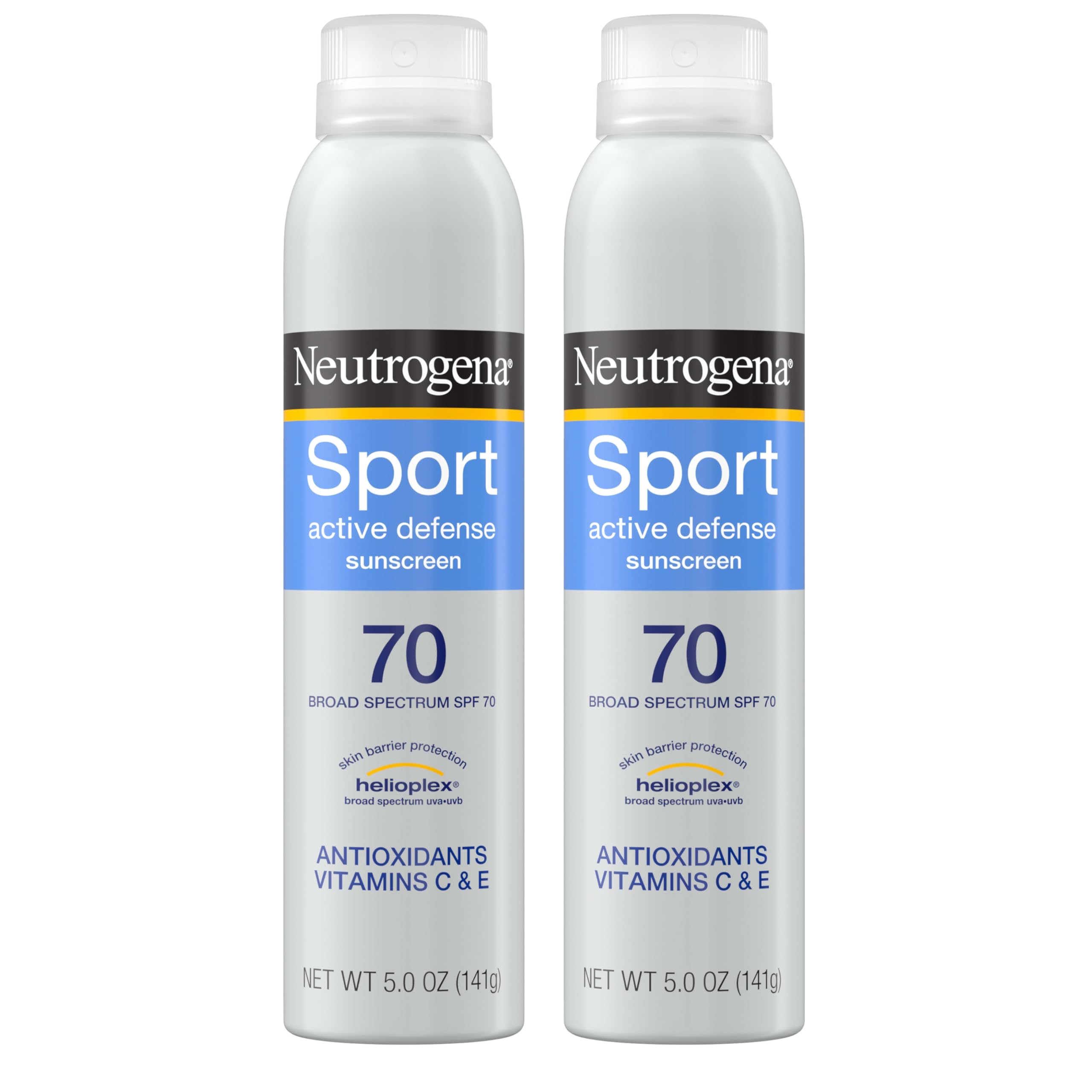Neutrogena Sport Face Sunscreen SPF 70+, Oil-Free, 2.5 fl oz, Sweat & Water-Resistant, Broad-Spectrum UVA/UVB, Nourish & Restore Skin Balance, Oxybenzone Free Sunscreen For Face