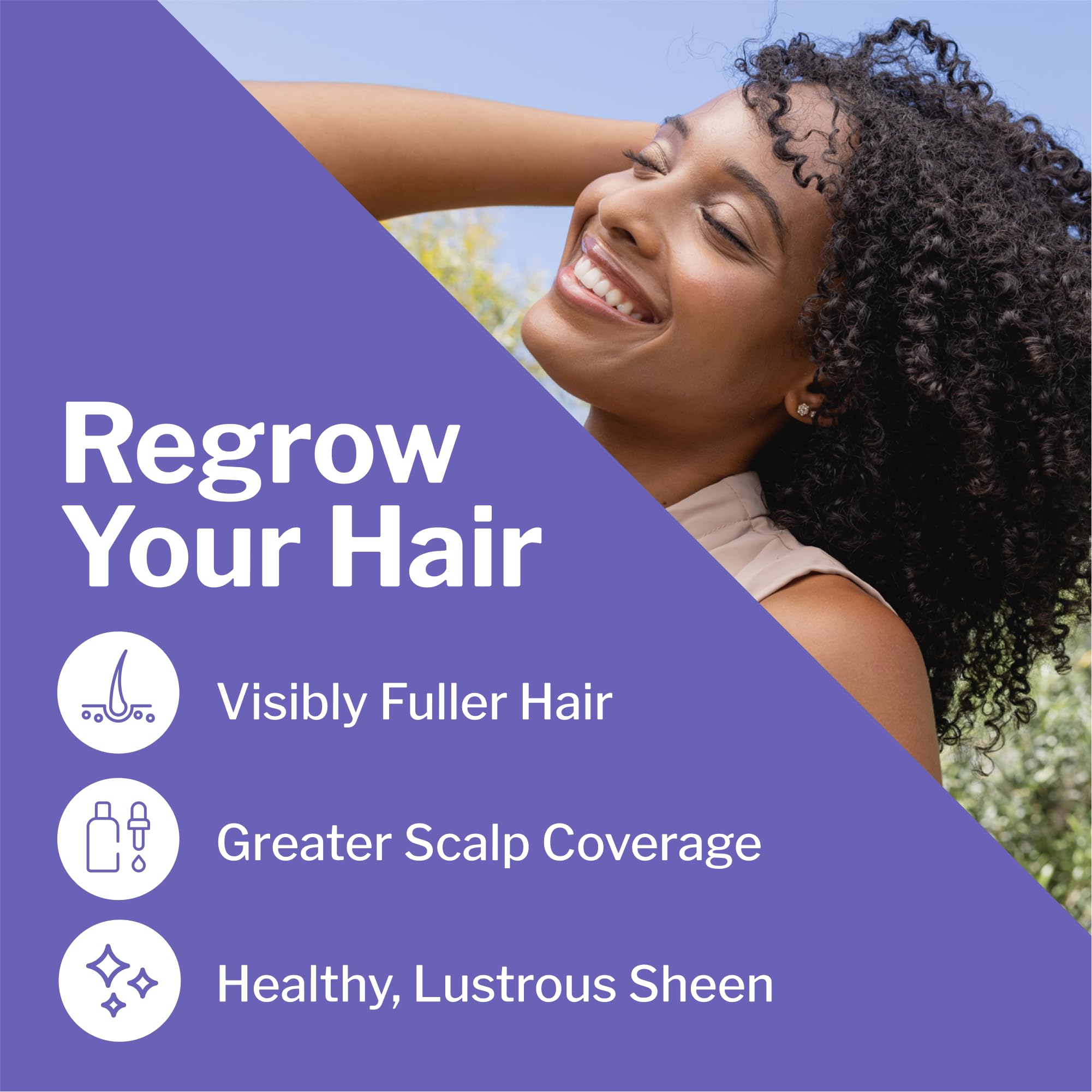 Shapiro MD Hair Growth Experts Minoxidil 2% Topical Solution for Women, Serum Promotes Hair Regrowth by Reactivating Hair Follicles (1 Month)