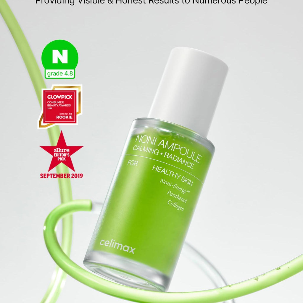 celimax Noni Energy Ampoule 50ml | with Noni Extract, Hydrating, Moisturizing & Soothing Serum for Wrinkles & Fine Lines, Mild Ampoule For Face