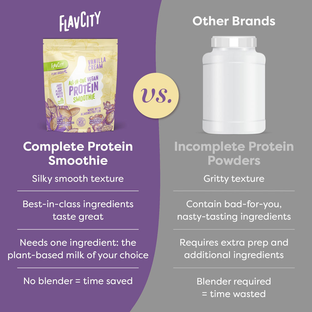 FlavCity Grass Fed Whey Protein Powder - Vanilla Smoothie - 25g Protein & 10g Collagen - Made with Real Vanilla Bean & Organic Coconut Milk - Gluten Free & No Added Sugars (20 Servings)