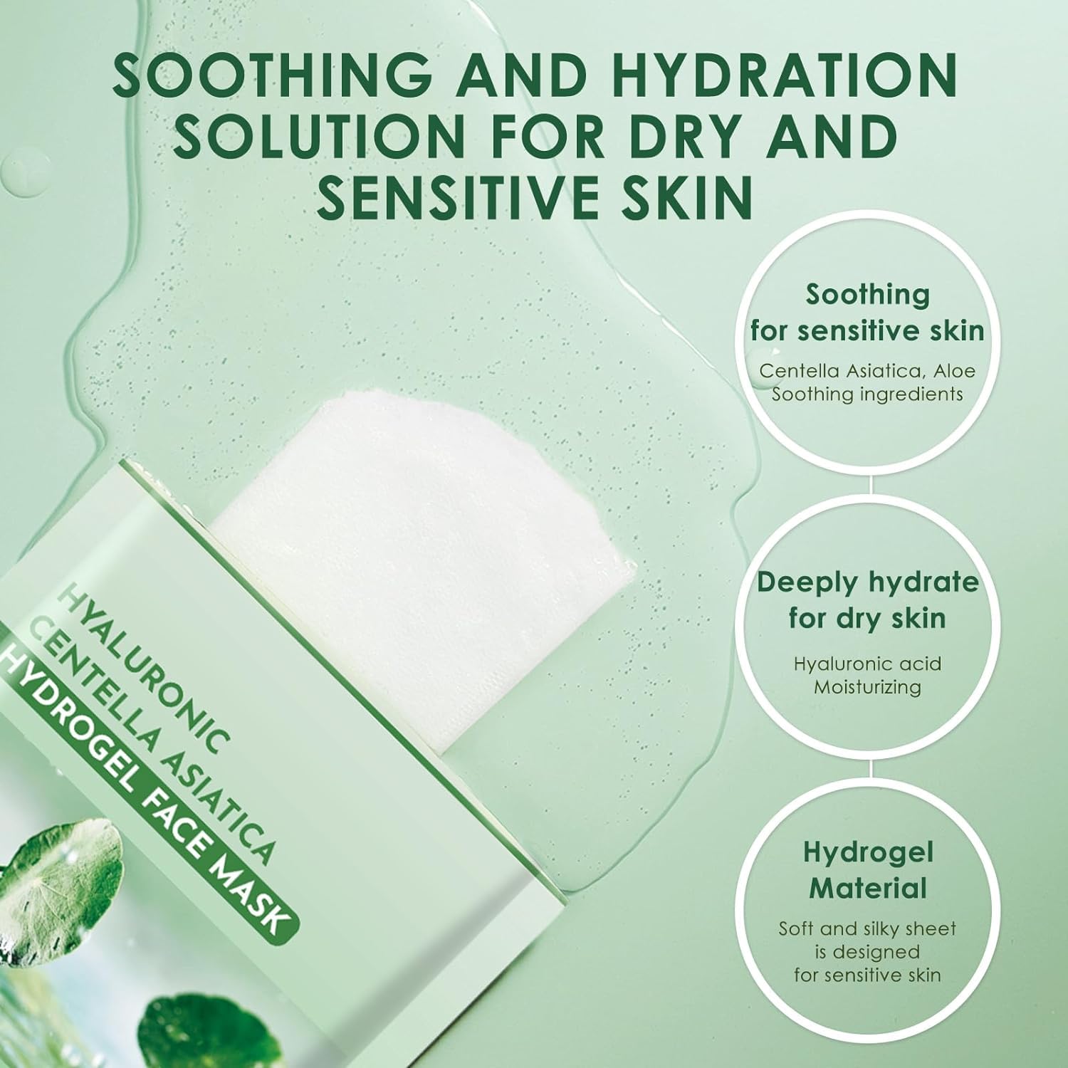 Soothing Facial Sheet Mask – Centella (8 Sheets)
