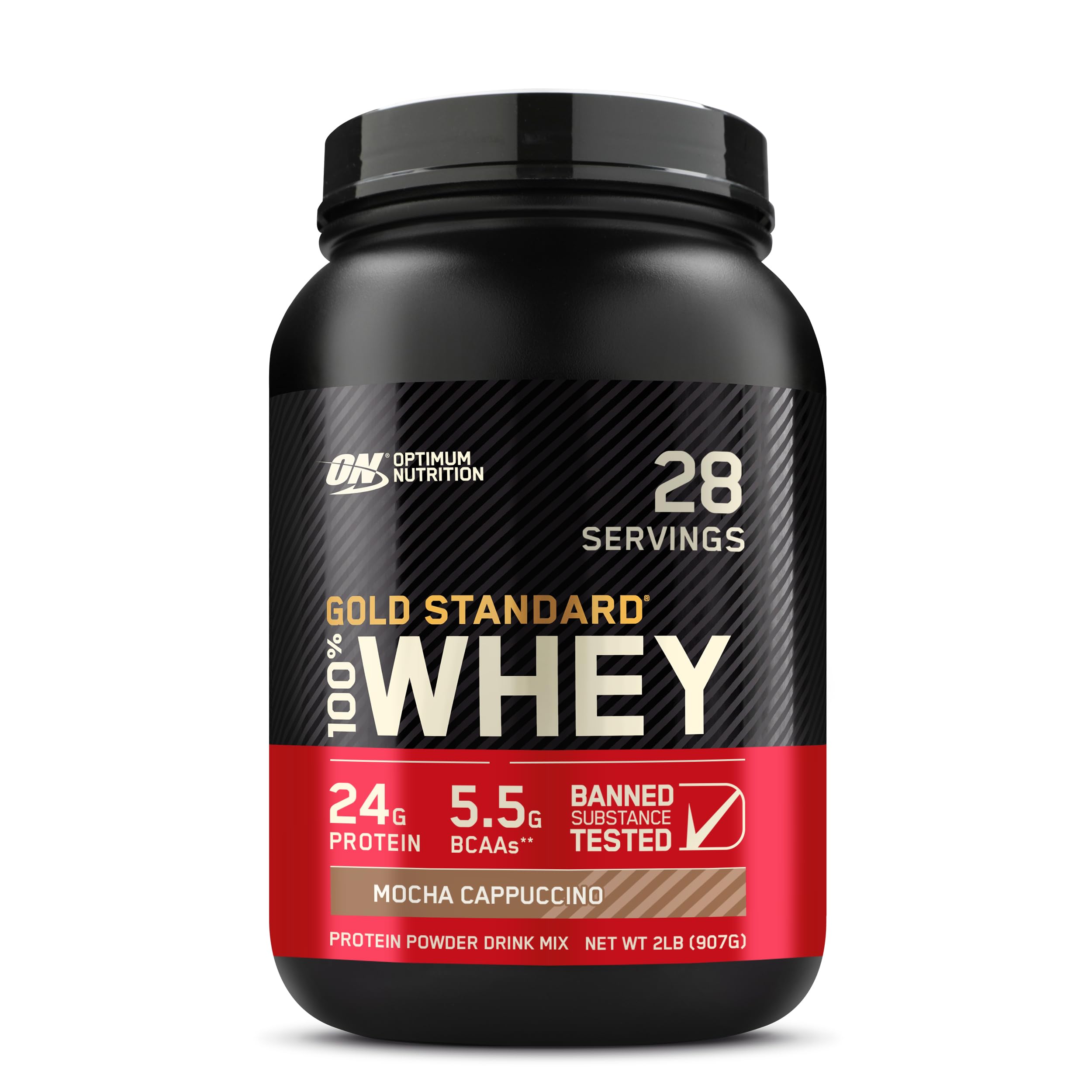 Optimum Nutrition Gold Standard 100% Whey Protein Powder, Vanilla Ice Cream, 2 Pound (Packaging May Vary)
